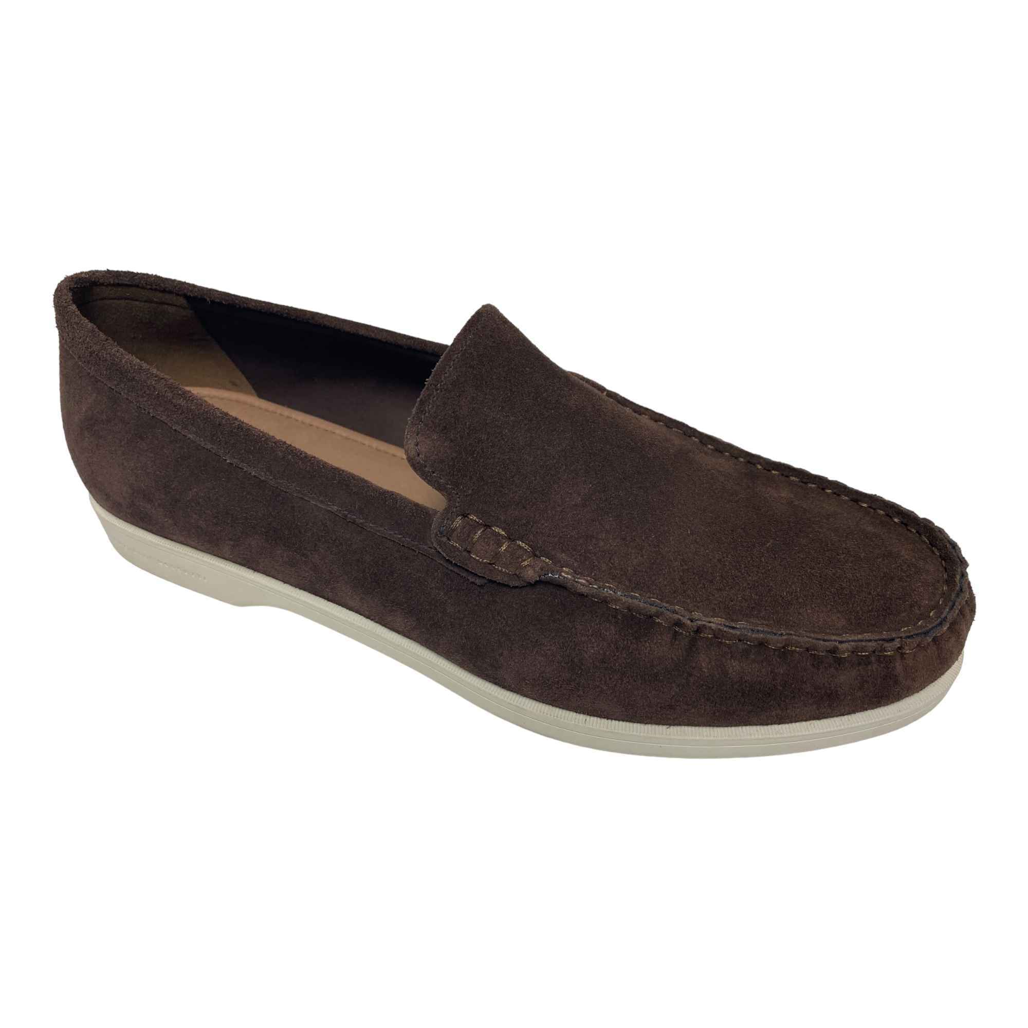 SCARPE MOCASSINO CASUAL UOMO FRATELLI ROSSETTI 13302 099 PELLE MORO ORIGINAL PE