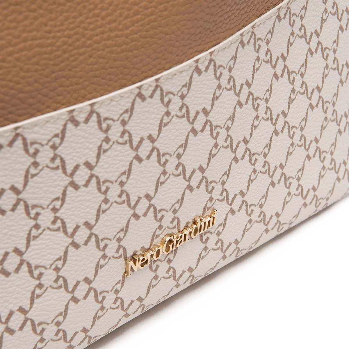 BORSA BORSE DONNA NERO GIARDINI E343043D ECO PELLE BEIGE ORIGINALE PE 2023