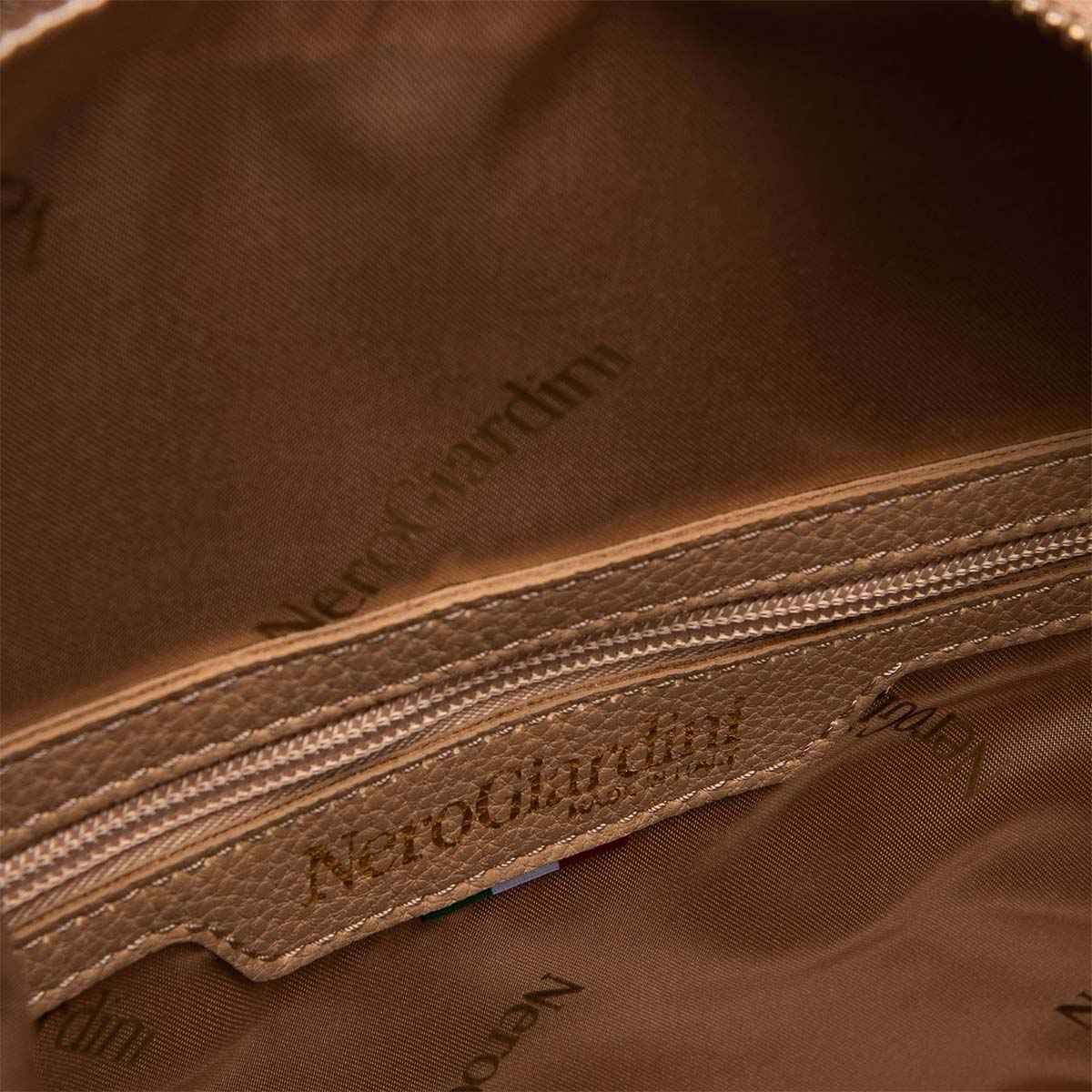 BORSA BORSE DONNA NERO GIARDINI E343043D ECO PELLE BEIGE ORIGINALE PE 2023