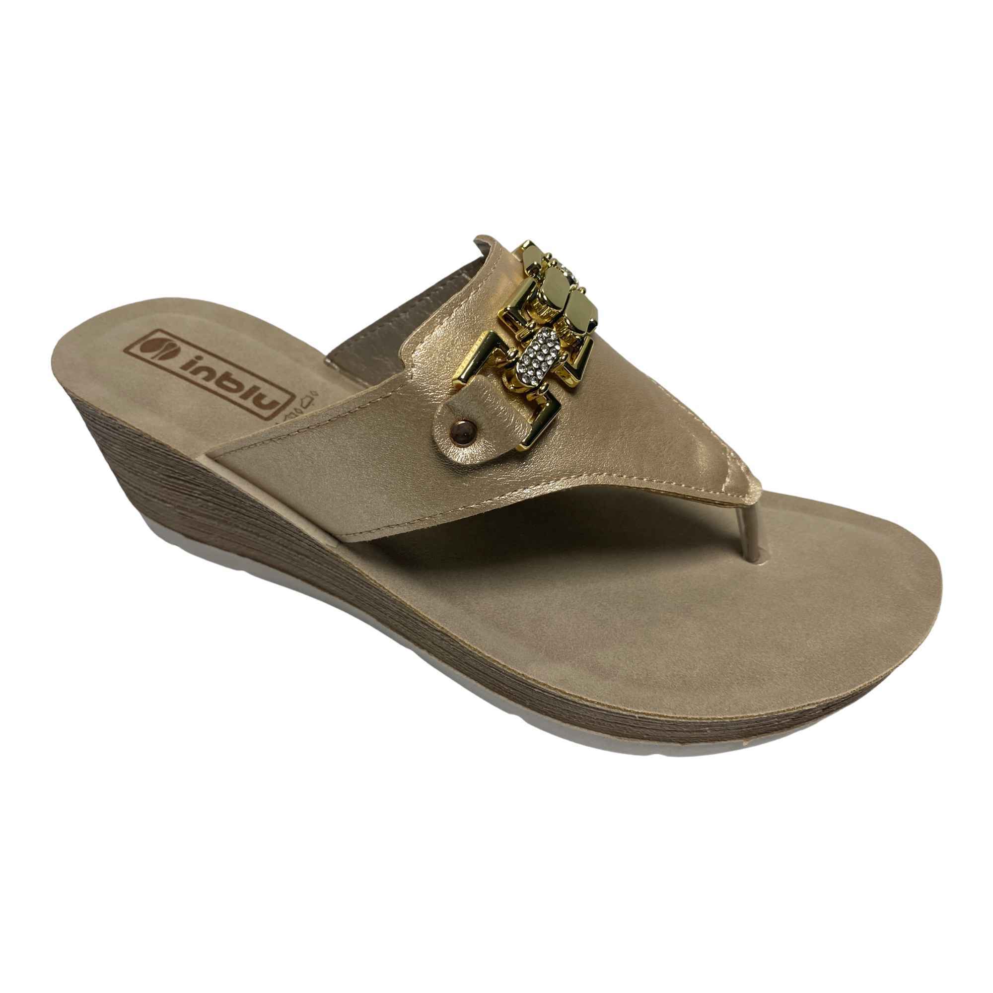 SCARPE SANDALO SANDALI DONNA INBLU EL000023 EL03 PLATINO ORIGINALE PE 2023