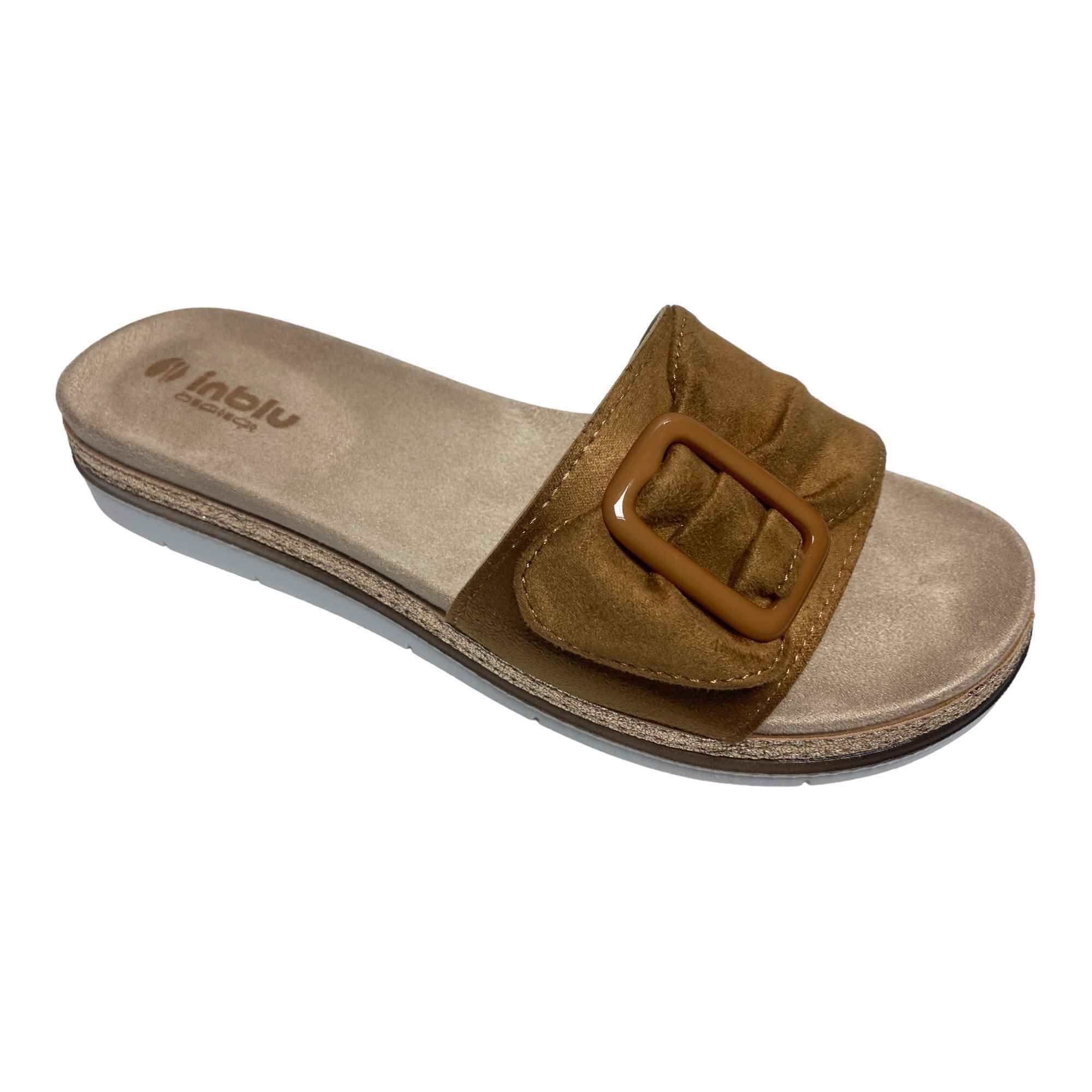 SCARPE CIABATTE SANDALO DONNA INBLU SA000042 SA42 CAMEL ORIGINALE PE 2023