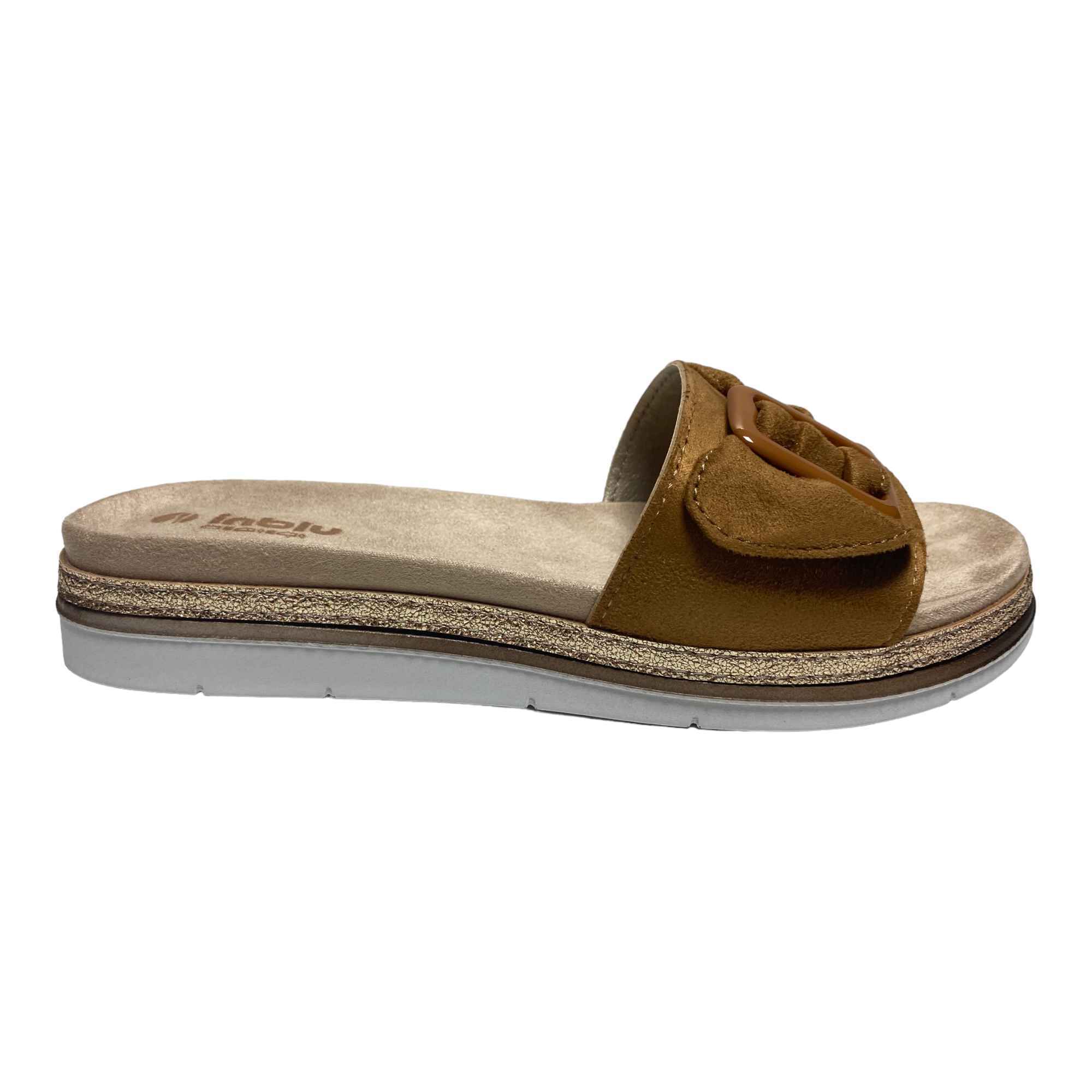 SCARPE CIABATTE SANDALO DONNA INBLU SA000042 SA42 CAMEL ORIGINALE PE 2023