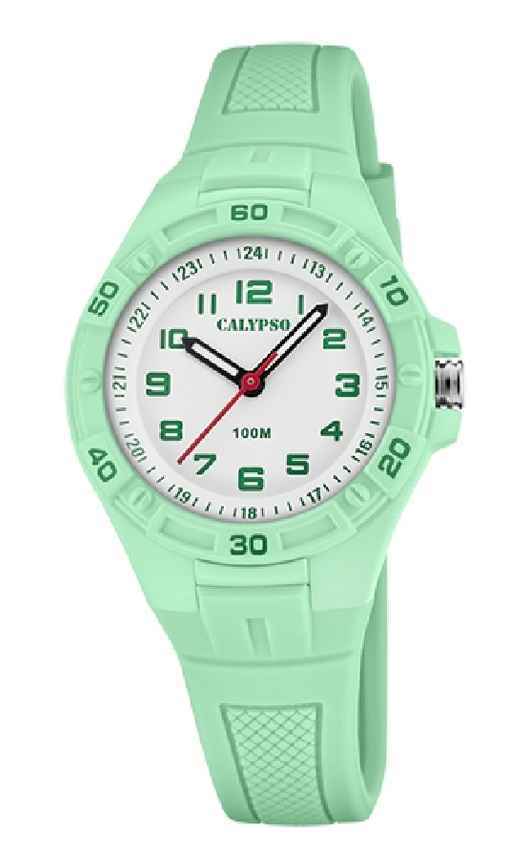 OROLOGIO TEMPO BAMBINO CALYPSO K5832 1 33 VERDE GOMMA ORIGINALE PE 2023