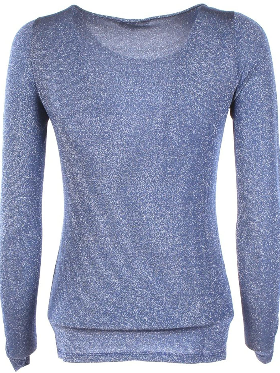 MAGLIA T SHIRT MAGLIE DONNA PATRIZIA PEPE 2M3507 A3XC BLU ORIGINALE PE