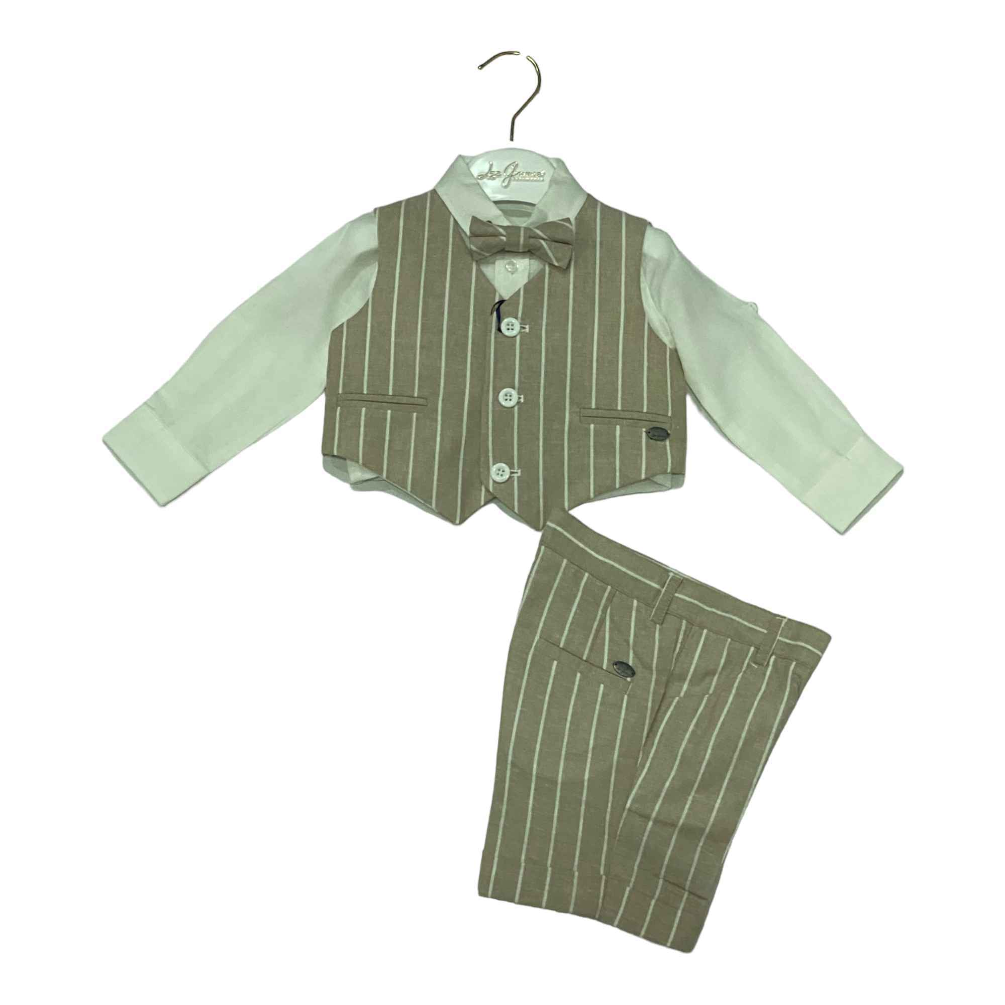 ABITO COMPLETO CERIMONIA BIMBO LES GAMINS LGMP4020988N LINO ORIGINALE PE 2023