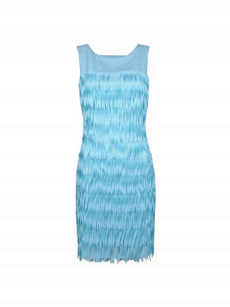 ABITO VESTITO CERIMONIA DONNA PATRIZIA PEPE 2A1783 A3EC CELESTE ORIGINALE PE