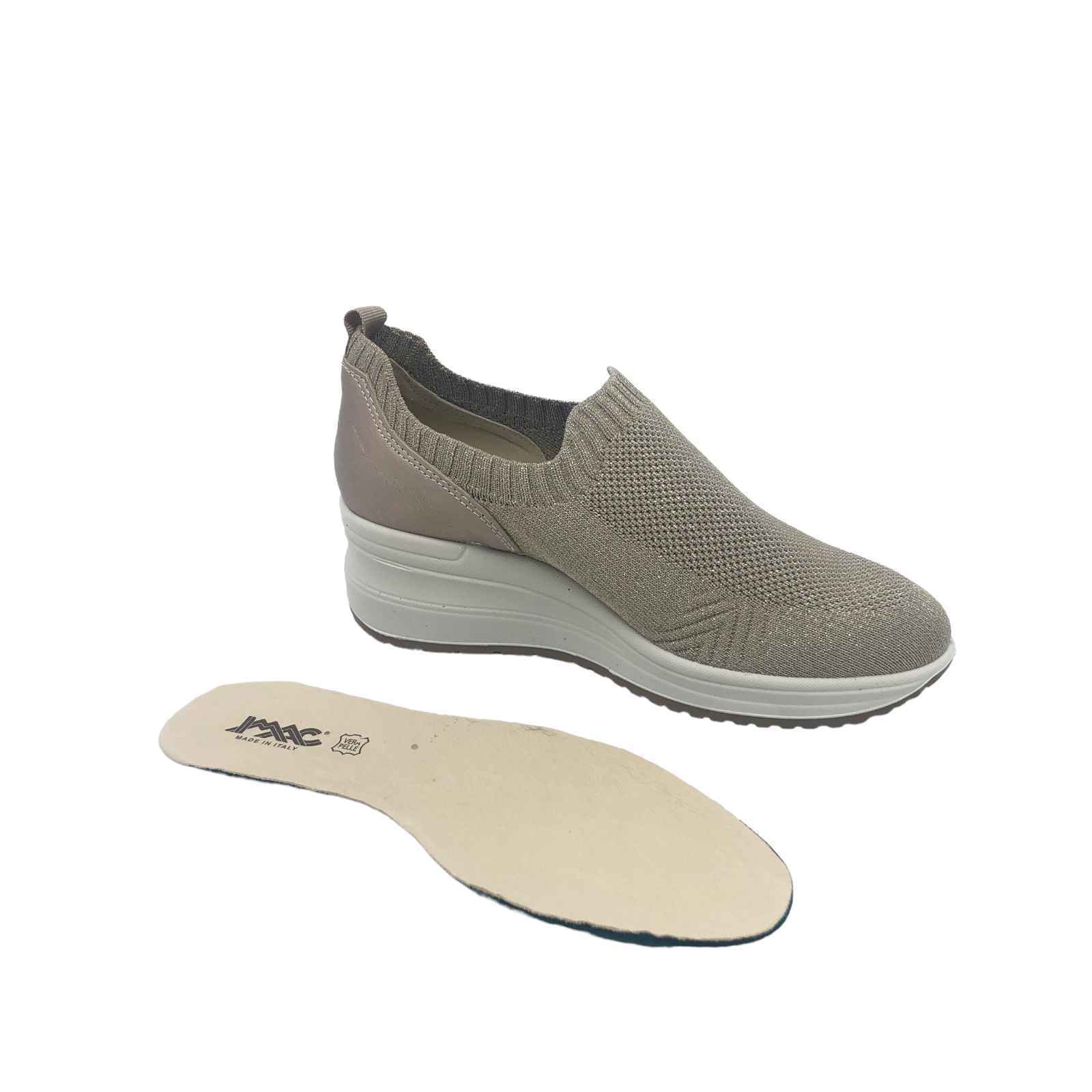 SCARPE SLIP ON SNEAKERS ZEPPA DONNA IMAC 197345 355540 BEIGE ORIGINALE PE 2023