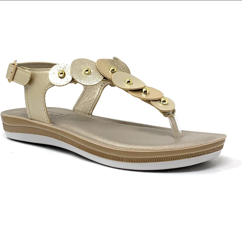 SCARPE SANDALO SANDALI DONNA INBLU BA000031 BA31 ORO ORIGINALE PE 2023