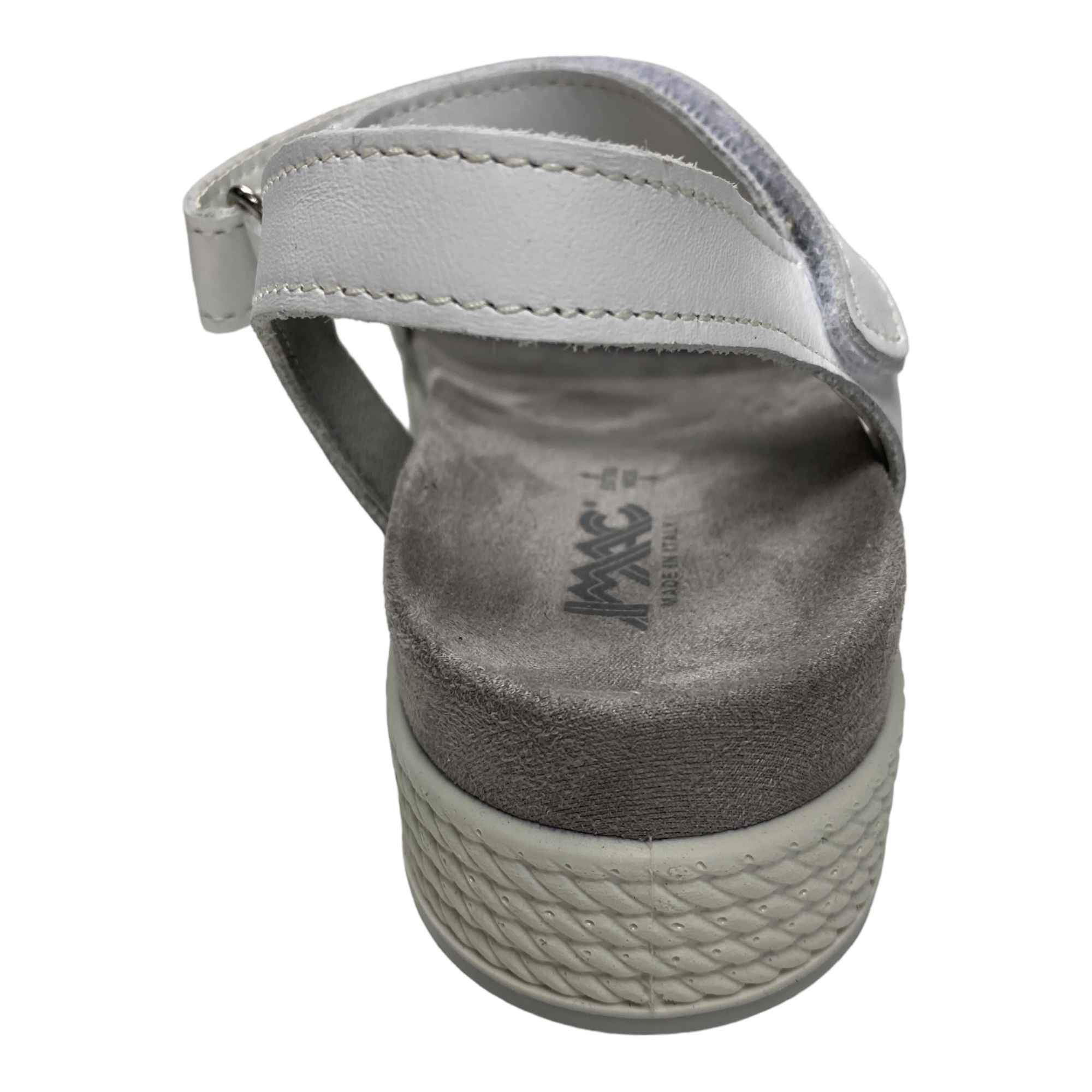 SCARPE SANDALO SANDALI DONNA IMAC 357700 30345 PELLE BIANCO ORIGINALE PE 2023