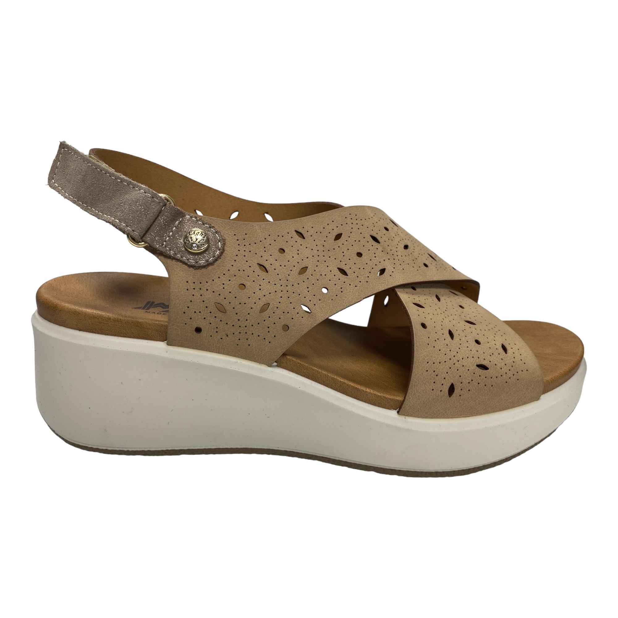 SCARPE SANDALO SANDALI ZEPPA DONNA IMAC 186683 158090 PELLE BEIGE ORIGINALE PE