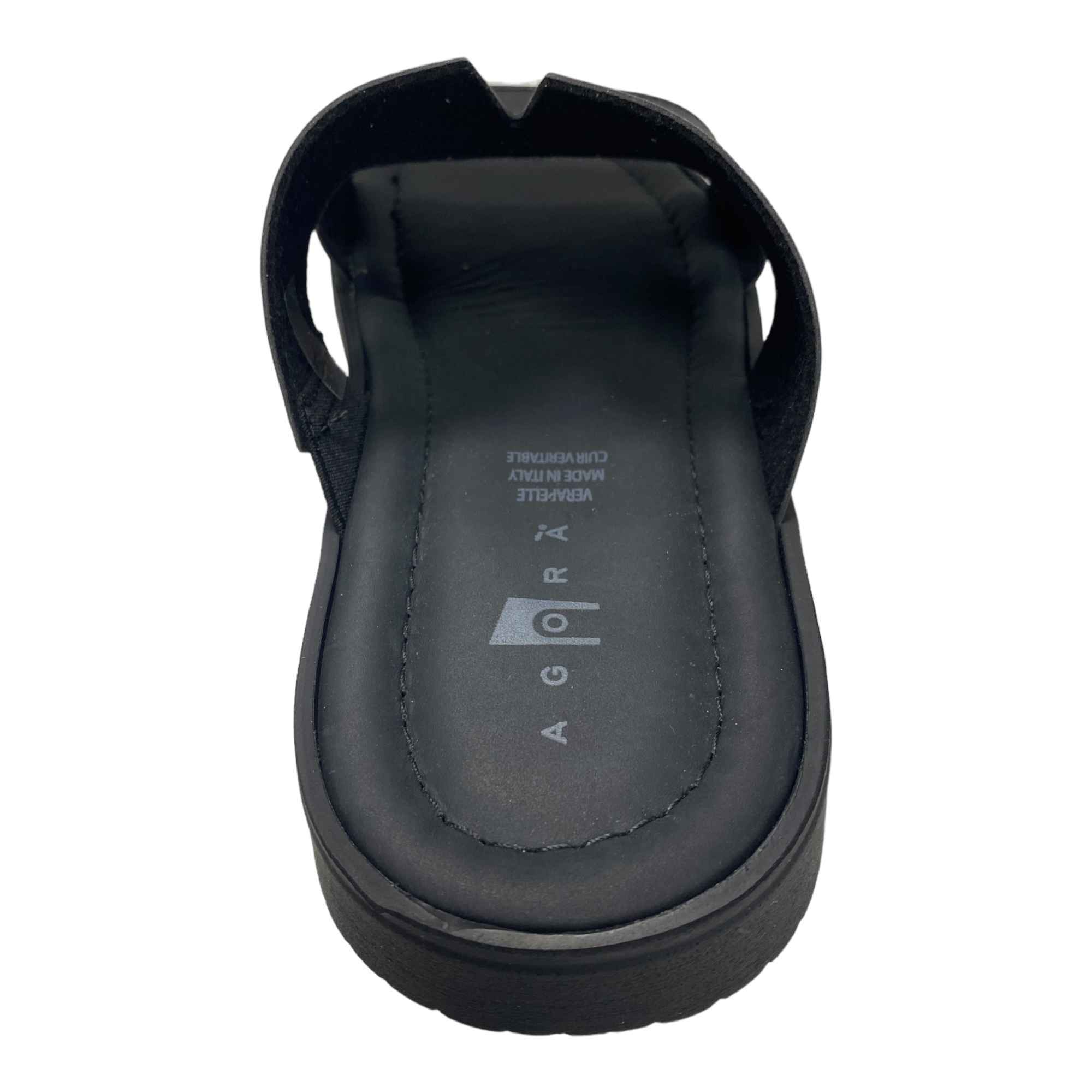 SCARPE CIABATTE SANDALI UOMO AGORA 8213 PS ECO PELLE NERO ORIGINALE PE 2023