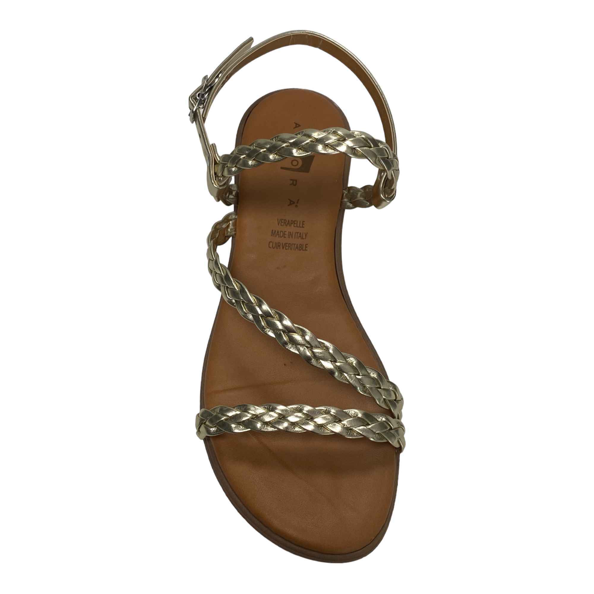 SCARPE SANDALI SANDALO DONNA AGORA POS 16 TL ECO PELLE ORO ORIGINALE PE 2023