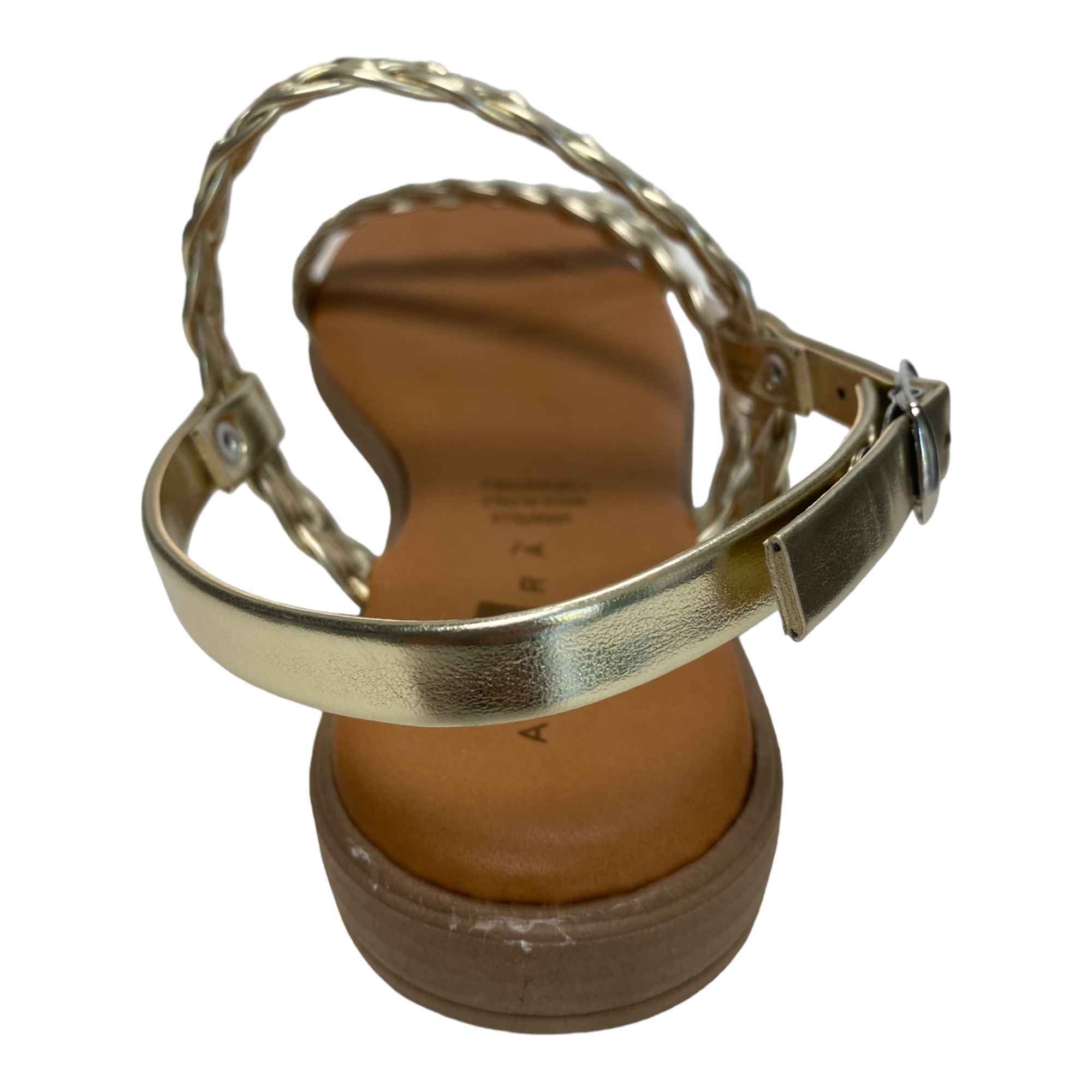 SCARPE SANDALI SANDALO DONNA AGORA POS 16 TL ECO PELLE ORO ORIGINALE PE 2023