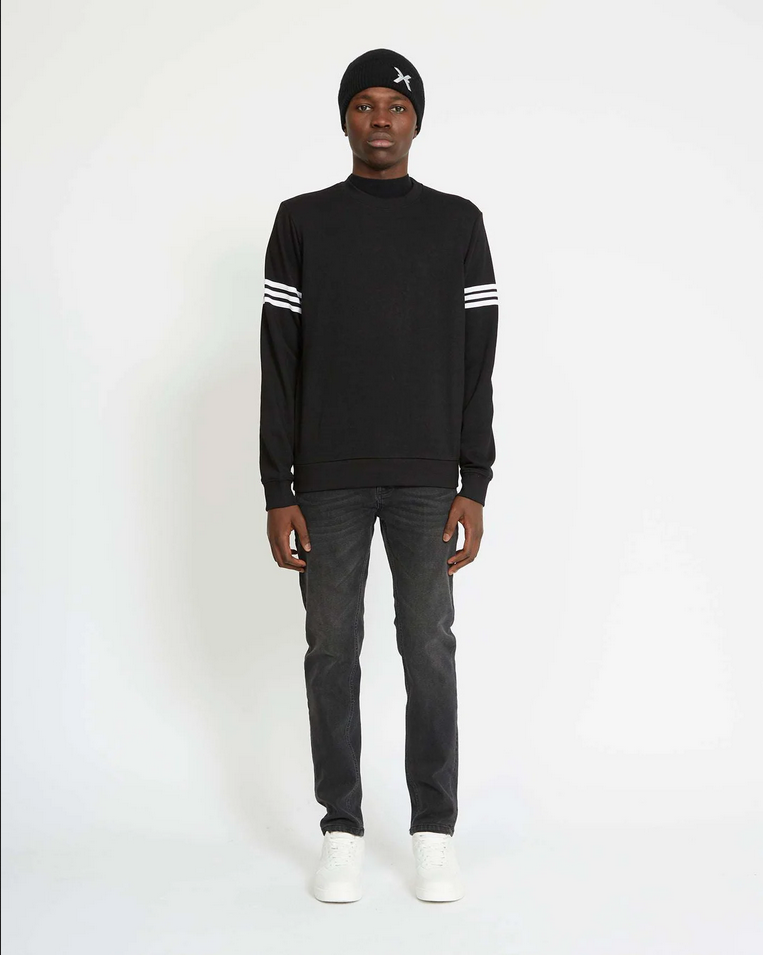 MAGLIA FELPA FELPE UOMO RICHMOND X UMA23120FE COTONE NERO ORIGINALE AI 2024