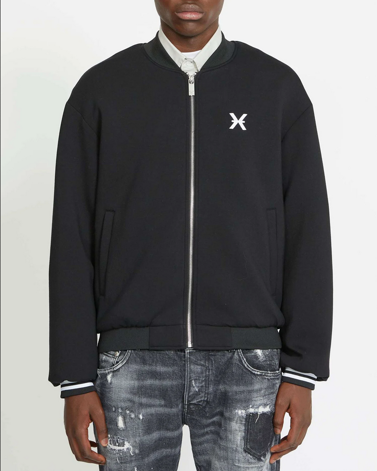 GIUBBINO GIUBBOTTO BOMBER UOMO RICHMOND X UMA23137GB NERO ORIGINALE AI 2024