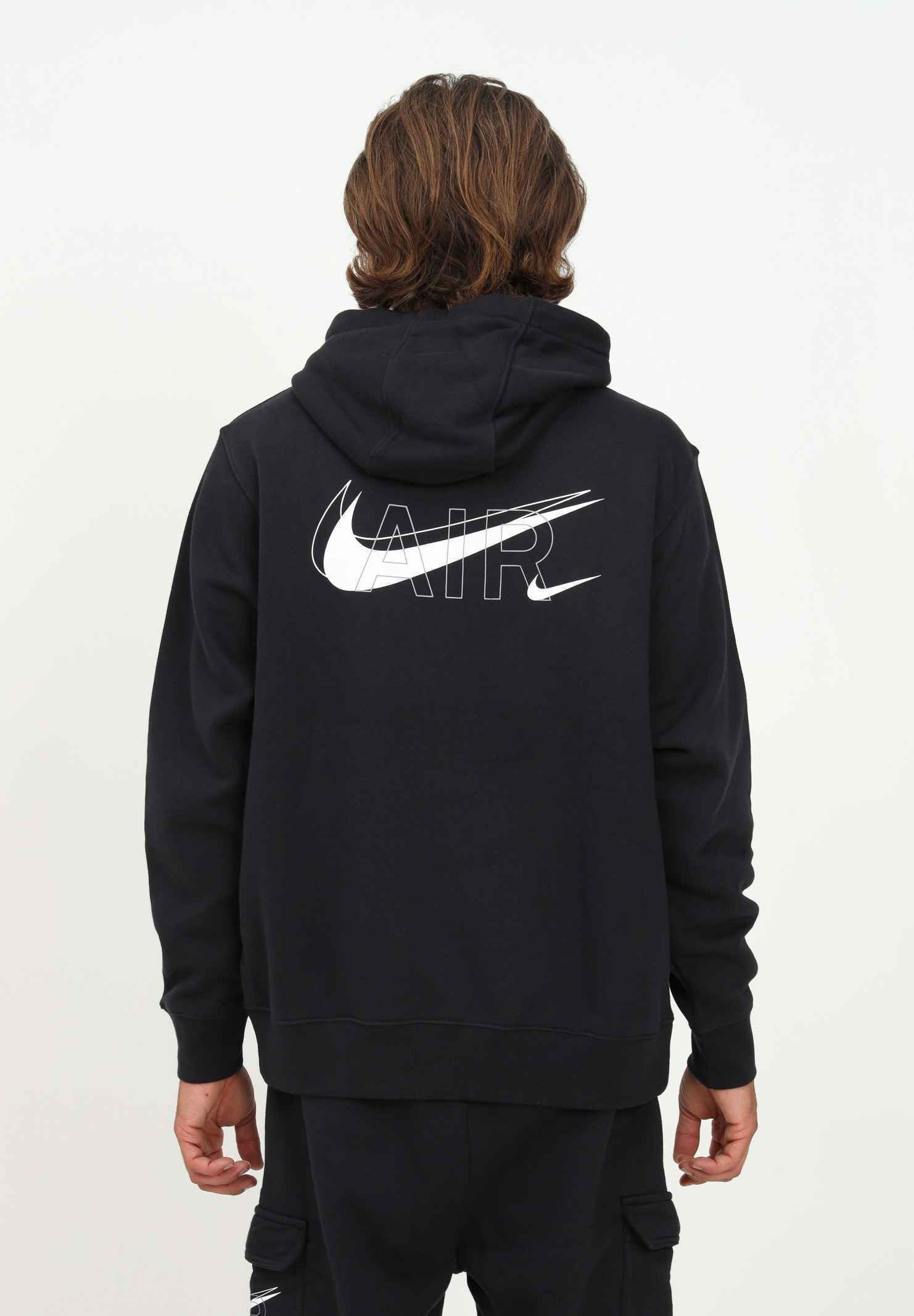 MAGLIA FELPA FELPE UOMO NIKE NSW HOODIE DD9694 COTONE NERO ORIGINALE AI 2024