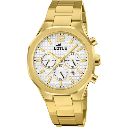 OROLOGIO CRONOGRAFO UOMO LOTUS 18868 1 41.8 GRIGIO ACCIAIO ORIGINALE AI 2024
