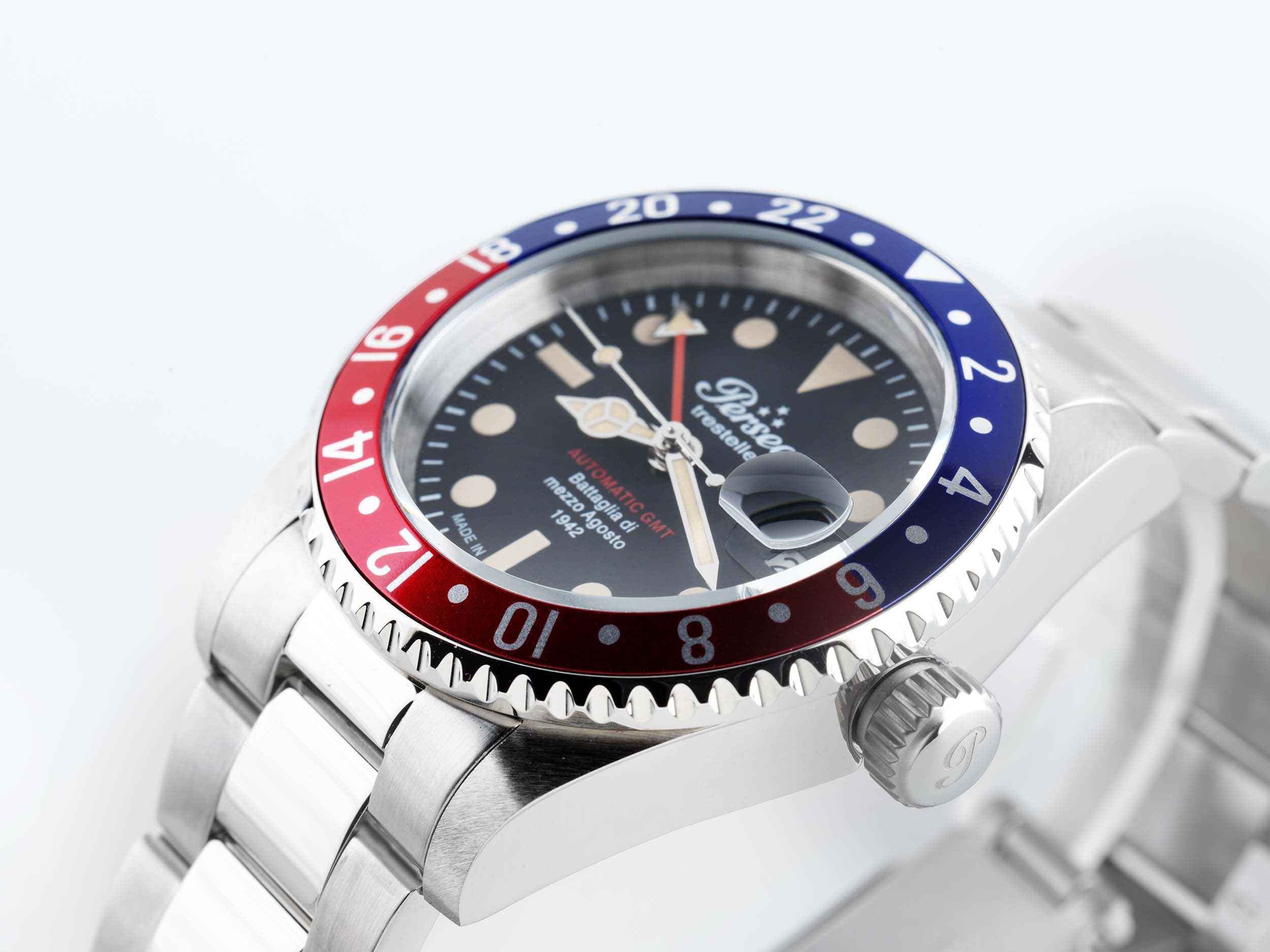 OROLOGIO AUTOMATICO UOMO PERSEO 11366 02 41 BLU ACCIAIO DATA ORIGINALE AI 2024