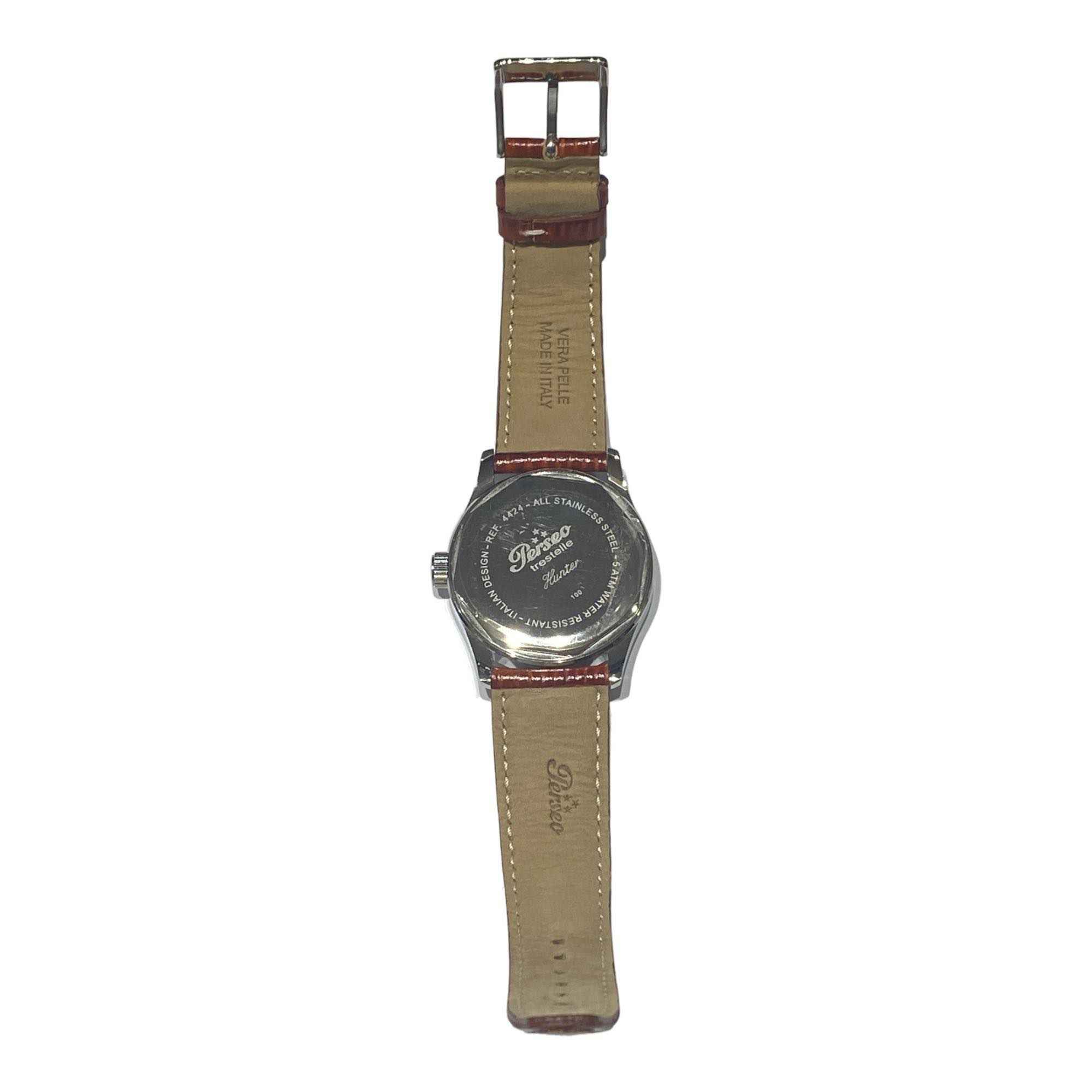 OROLOGIO ANALOGICO UOMO PERSEO 11353PAC ARGENTO PELLE DATA ORIGINALE PE 2023