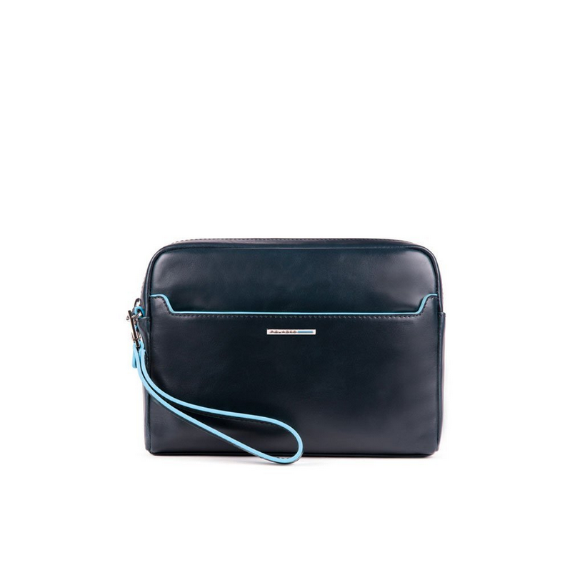 BORSA BORSE BORSELLO POCHETTE UOMO PIQUADRO AC5592B2 PELLE BLU ORIGINALE AI 2024