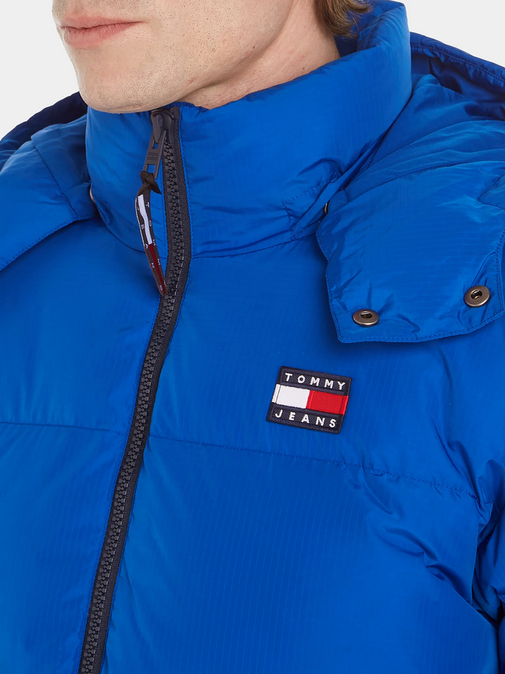 GIUBBOTTO UOMO TOMMY JEANS ALASKA DM0DM15445 C66 BLU ORIGINALE AI 2024