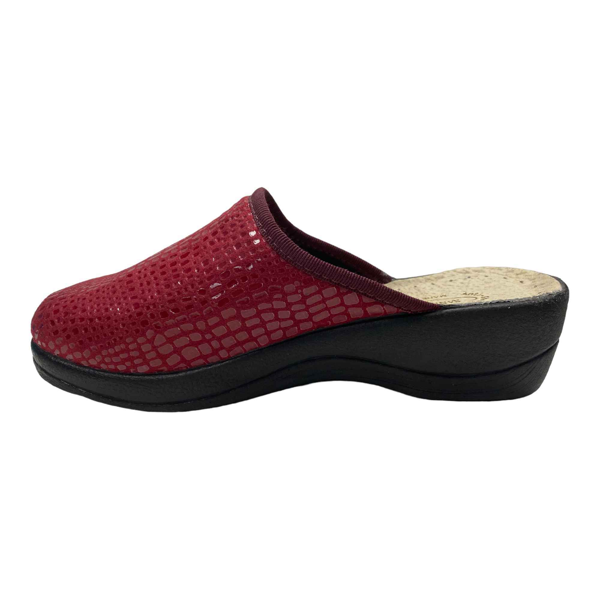 SCARPE PANTOFOLE CIABATTE DONNA SANITAL LIGHT 1327 BORDO ORIGINALE AI