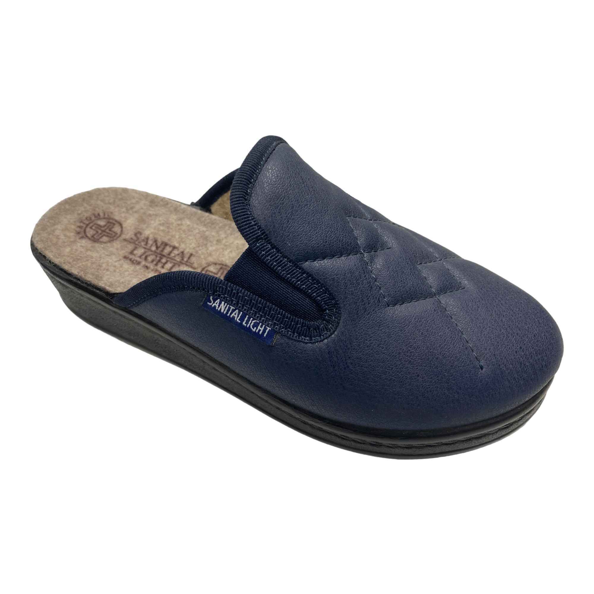 SCARPE PANTOFOLE CIABATTE DONNA SANITAL LIGHT OPERA 1302 BLU ORIGINALE AI