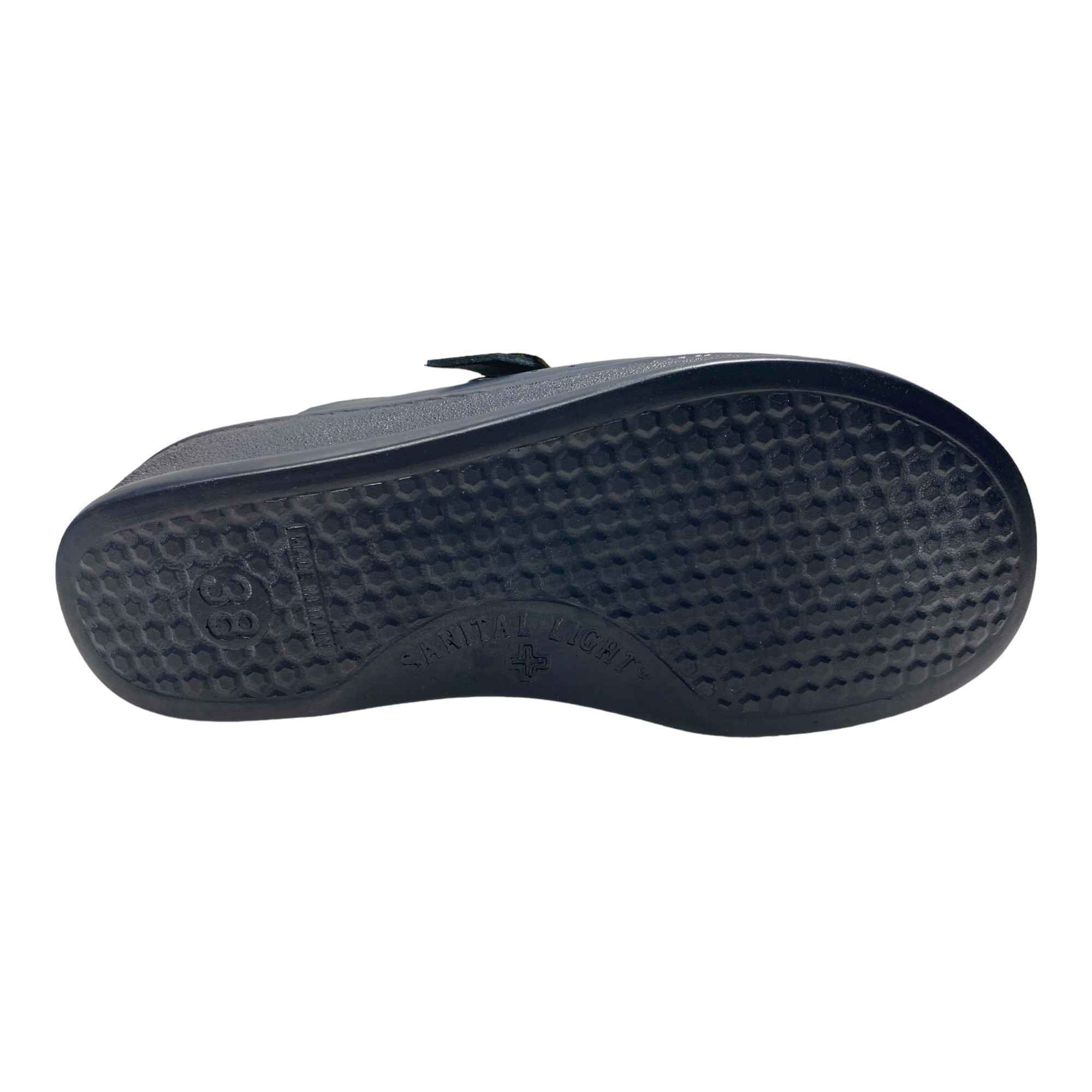 SCARPE CIABATTE SANITARIE DONNA SANITAL LIGHT 1372 PELLE BLU ORIGINALE AI