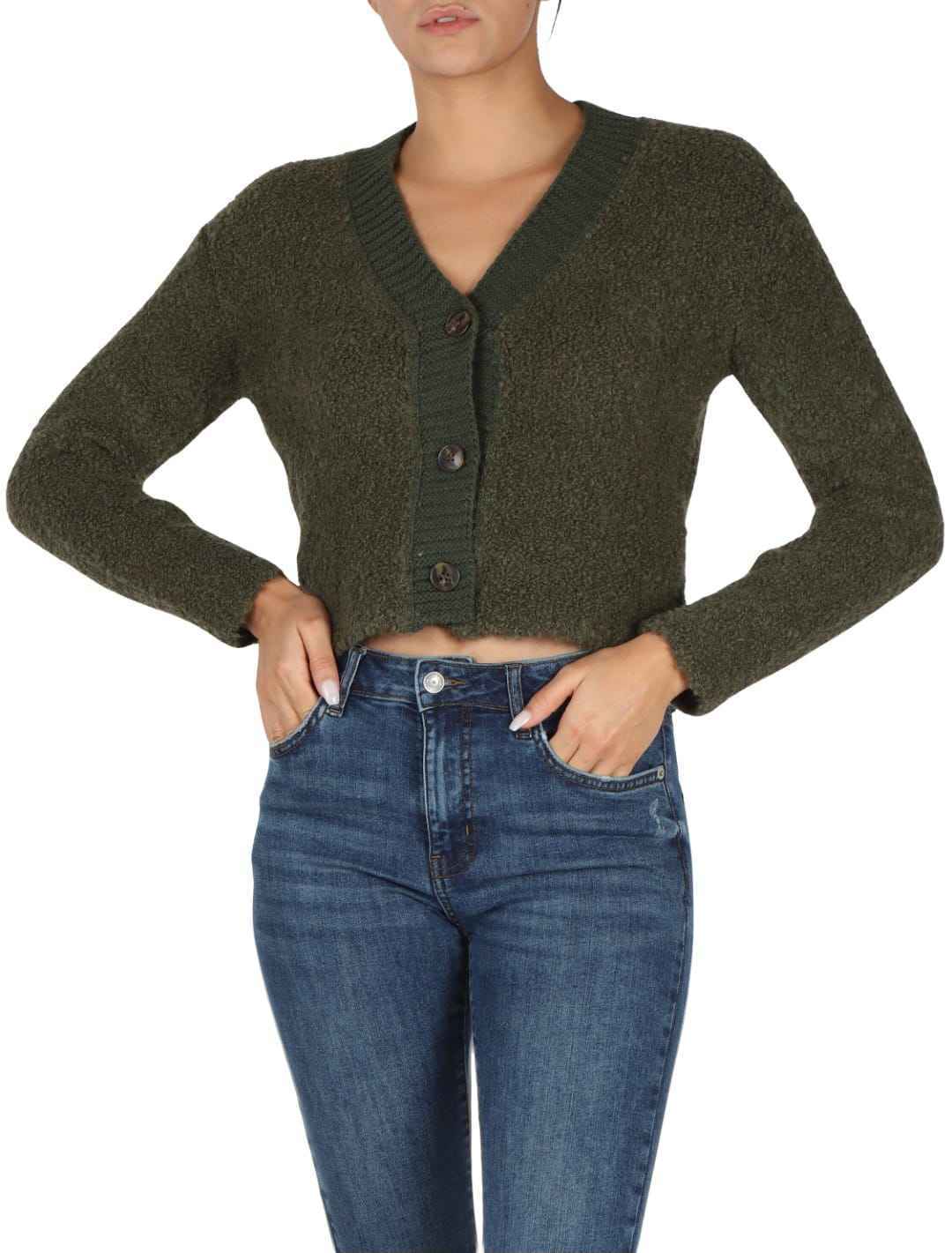 MAGLIA CARDIGAN DONNA EMME MARELLA ELEA 2353460338 003 VERDE ORIGINALE AI 2024