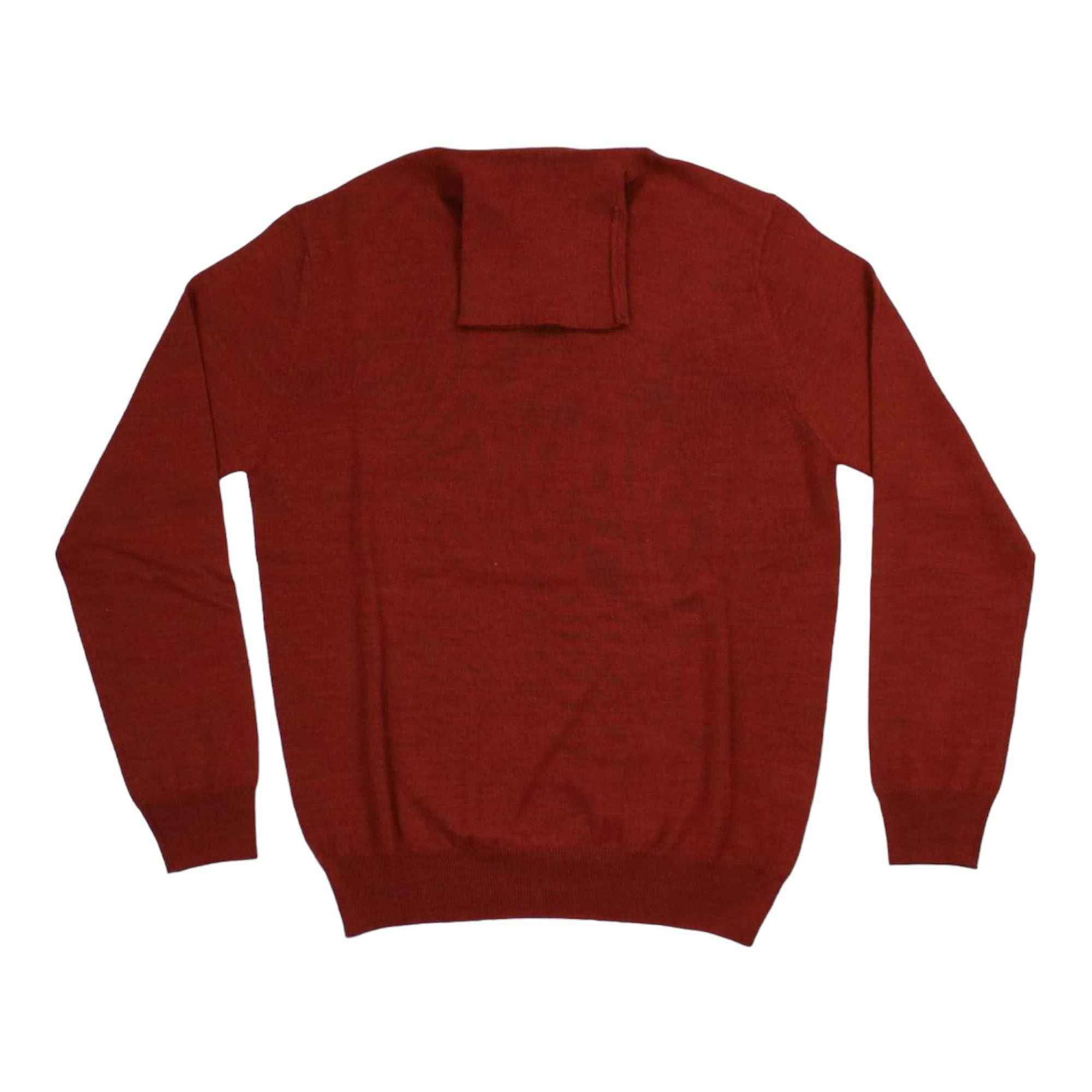 MAGLIA MAGLIONE MAGLIE UOMO FILIPPO RIBERTI FR3000 008 LANA ROSSO ORIGINAL 2024