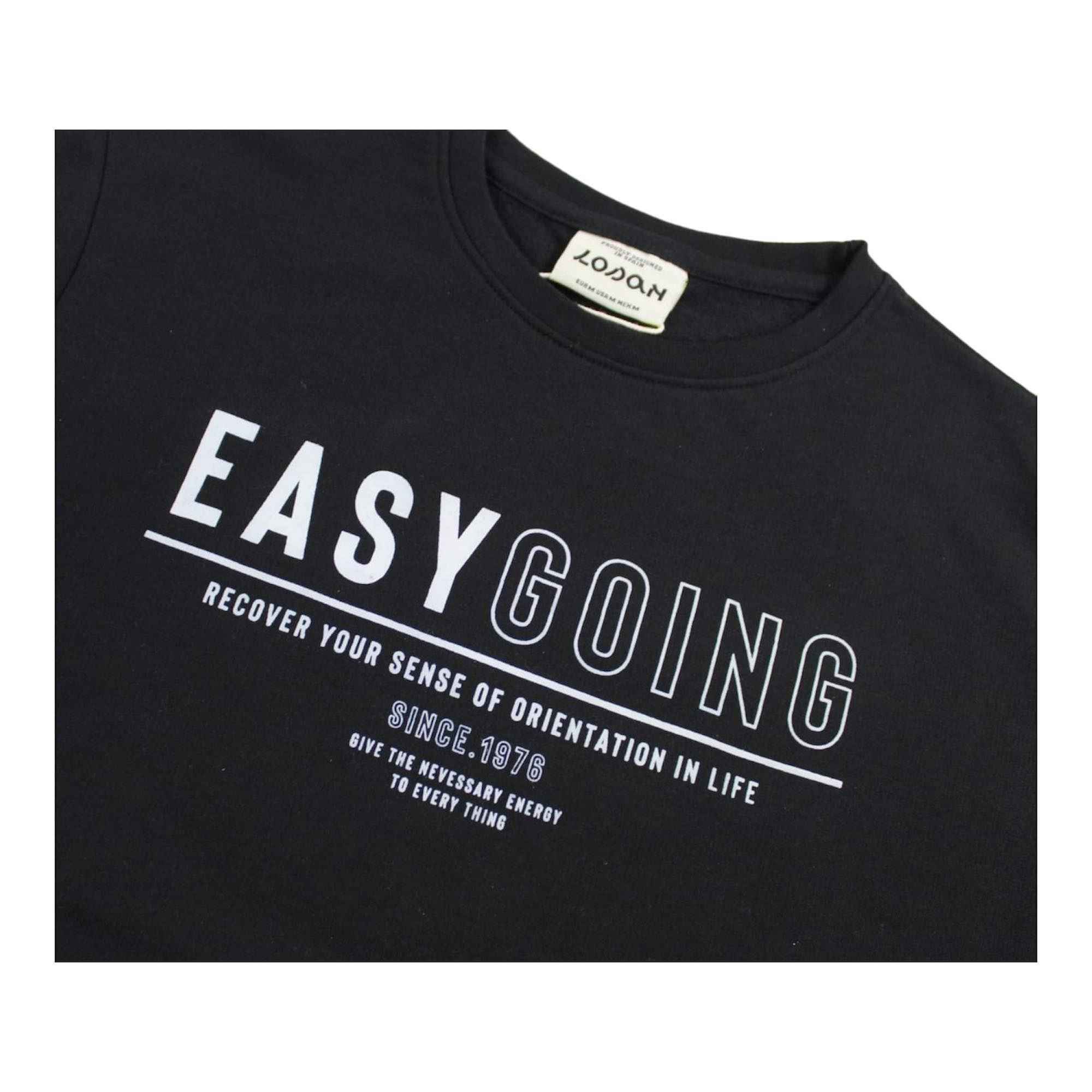 MAGLIA FELPA FELPE UOMO LOSAN LMNAP0202 23015 COTONE NERO ORIGINALE AI 2024