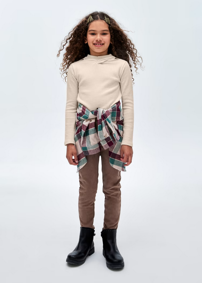 MAGLIA MAGLIONE MAGLIE RAGAZZA MAYORAL 7051 79 BEIGE ORIGINALE AI 2024