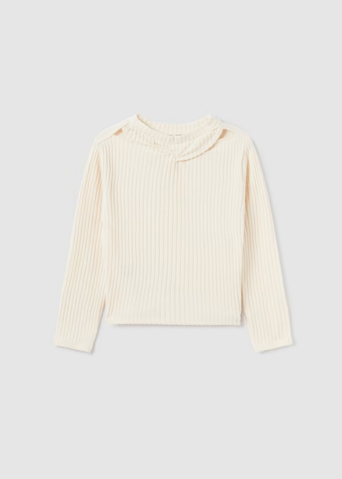 MAGLIA MAGLIONE MAGLIE RAGAZZA MAYORAL 7051 79 BEIGE ORIGINALE AI 2024