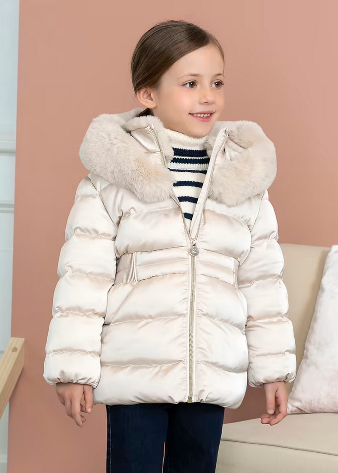 GIUBBINO GIUBBOTTO PIUMINO RAGAZZA ABEL E LULA 5871 89 BEIGE ORIGINALE AI 2024