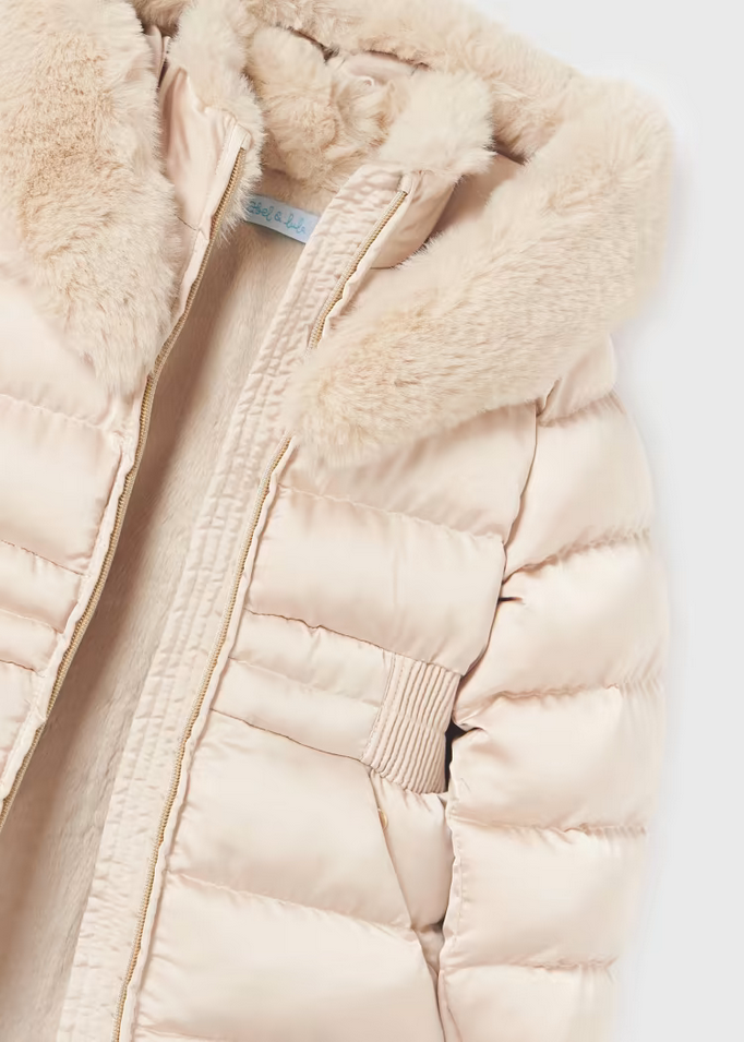 GIUBBINO GIUBBOTTO PIUMINO RAGAZZA ABEL E LULA 5871 89 BEIGE ORIGINALE AI 2024