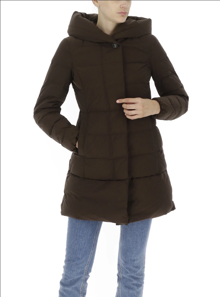 GIUBBOTTO PARKA DONNA WOOLRICH PRESCOTT CFWOU0685FRUT3218 7371 ORIGINALE AI 2024