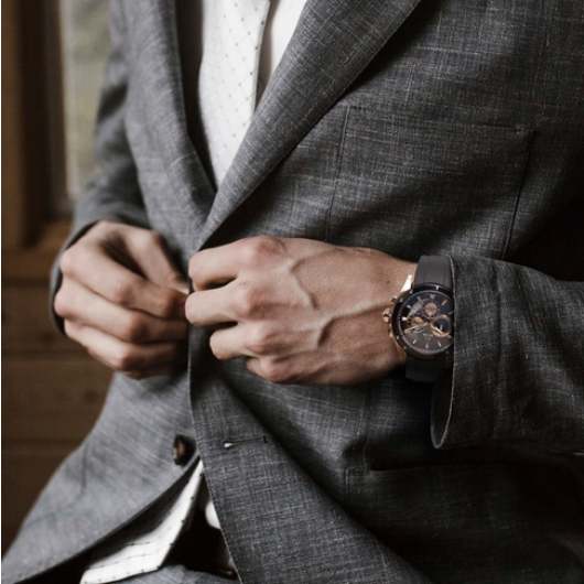 OROLOGIO CRONOGRAFO DATA UOMO SPECIAL J691 1 GOMMA 45 NERO ORIGINAL AI 2024