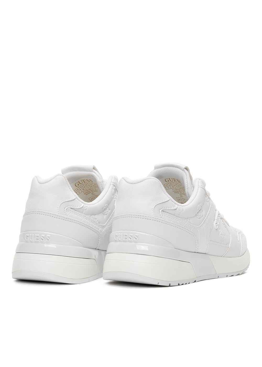 SCARPE SNEAKERS DONNA GUESS FL7MYBFAL12 ECO PELLE BIANCO ORIGINALE AI