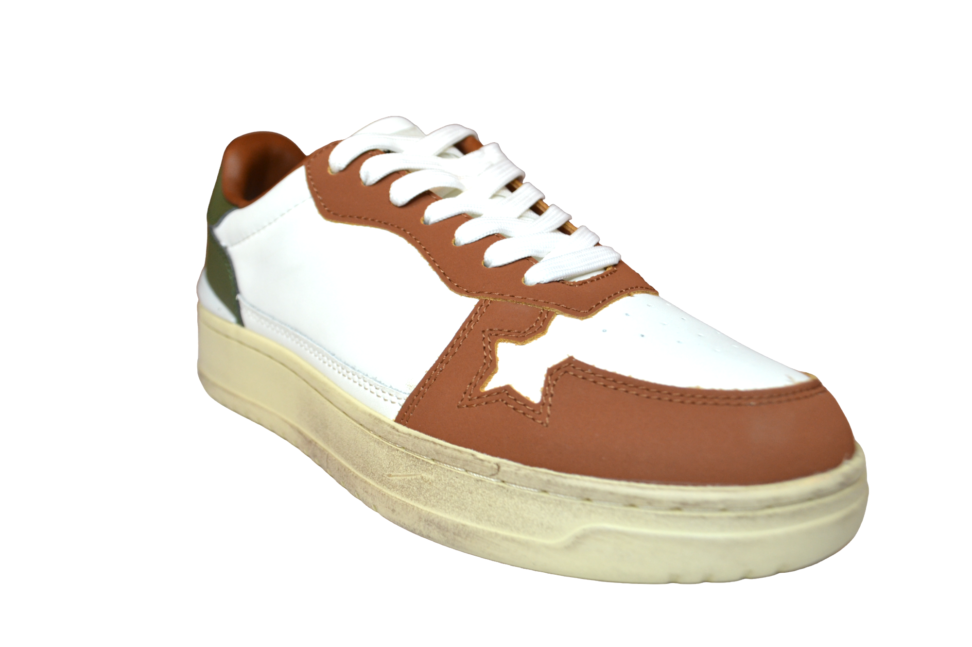 SCARPE SNEAKERS UOMO ATLANTIC STARS HOKUTOC WYEG AS11 PELLE BIANCO ORIGINALE AI