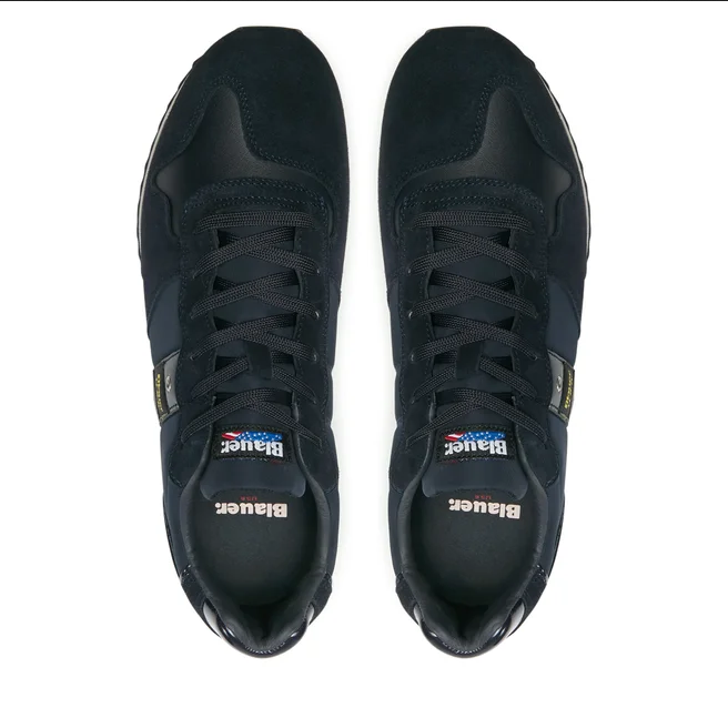 SCARPE SNEAKERS UOMO BLAUER QUEENS 01 F2QUEENS01 PELLE BLU ORIGINALE AI