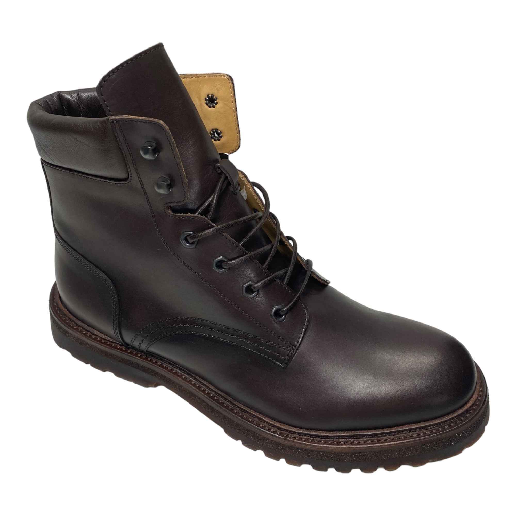 SCARPE SCARPONI STIVALETTI UOMO DINO BIGIONI DB1632 PELLE MORO ORIGINALE AI