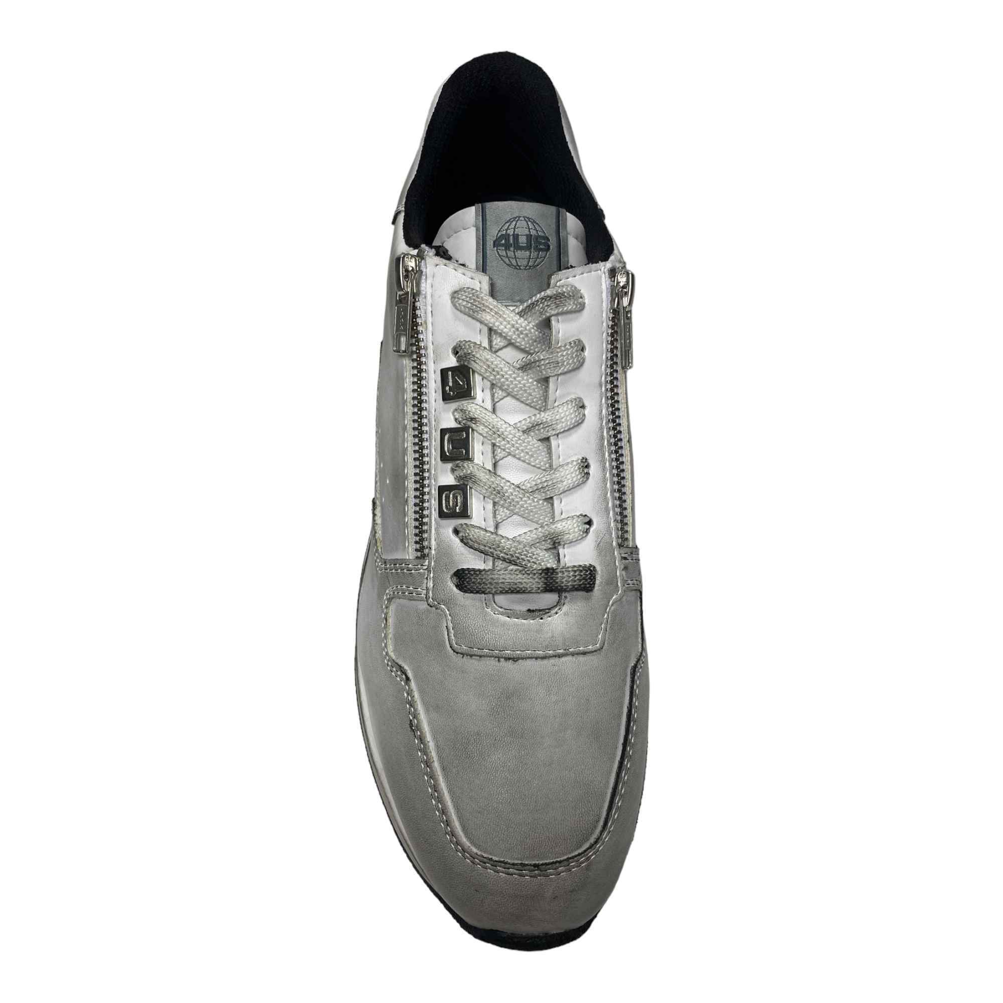 SCARPE SNEAKERS UOMO 4US CESARE PACIOTTI 9212VT PELLE BIANCO ORIGINALE AI
