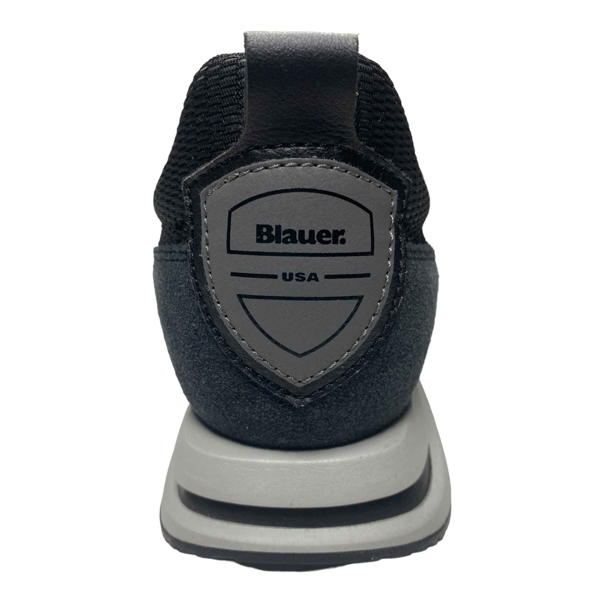 SCARPE SNEAKERS UOMO BLAUER QUARTZ 01 F2QUARTZ03 PELLE NERO ORIGINALE AI