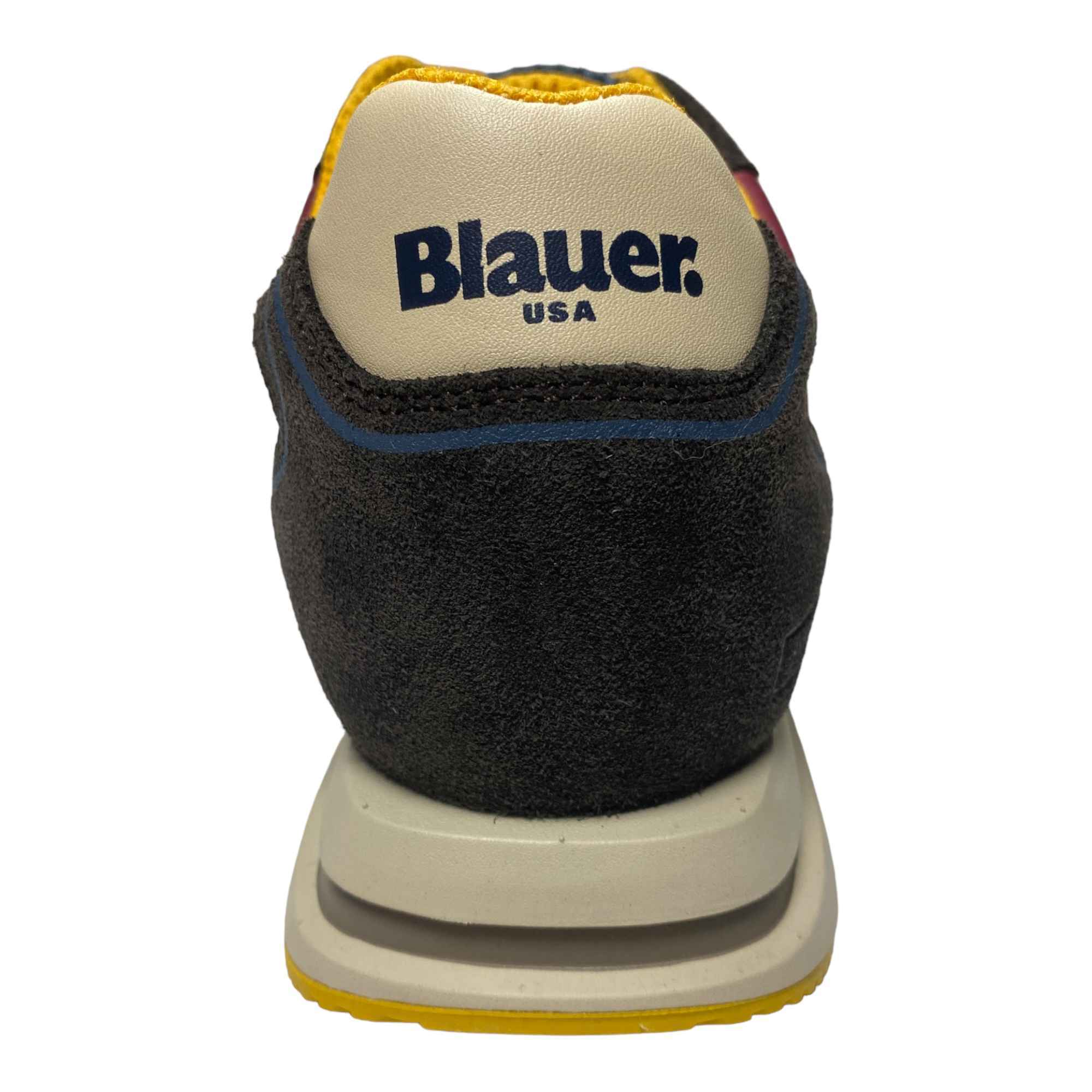 SCARPE SNEAKERS UOMO BLAUER QUARTZ 01 F1QUARTZ01 PELLE MARRONE ORIGINALE AI