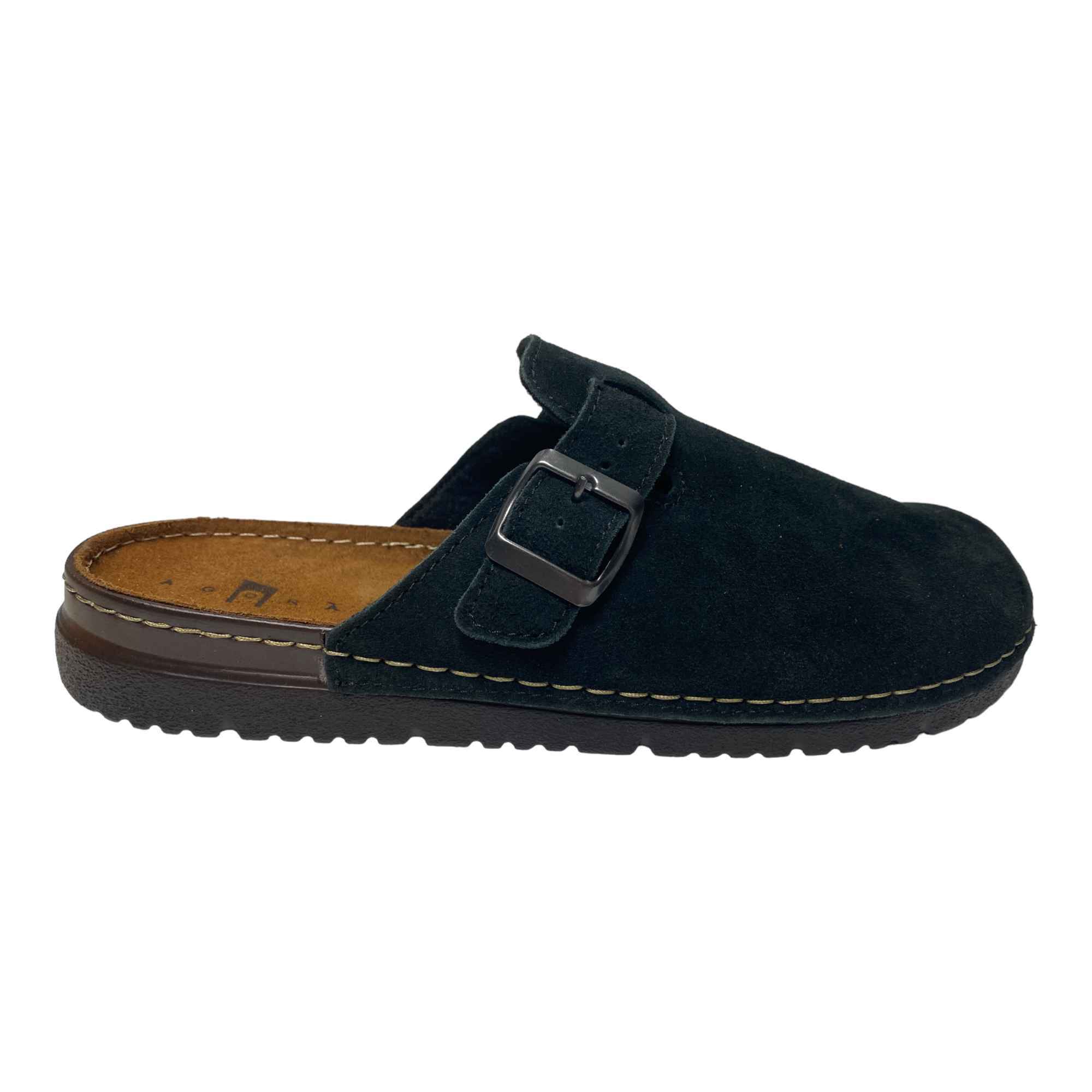 SCARPE CIABATTE PANTOFOLE UOMOA AGORA 9320 ECO PELLE NERO ORIGINALE AI 2024