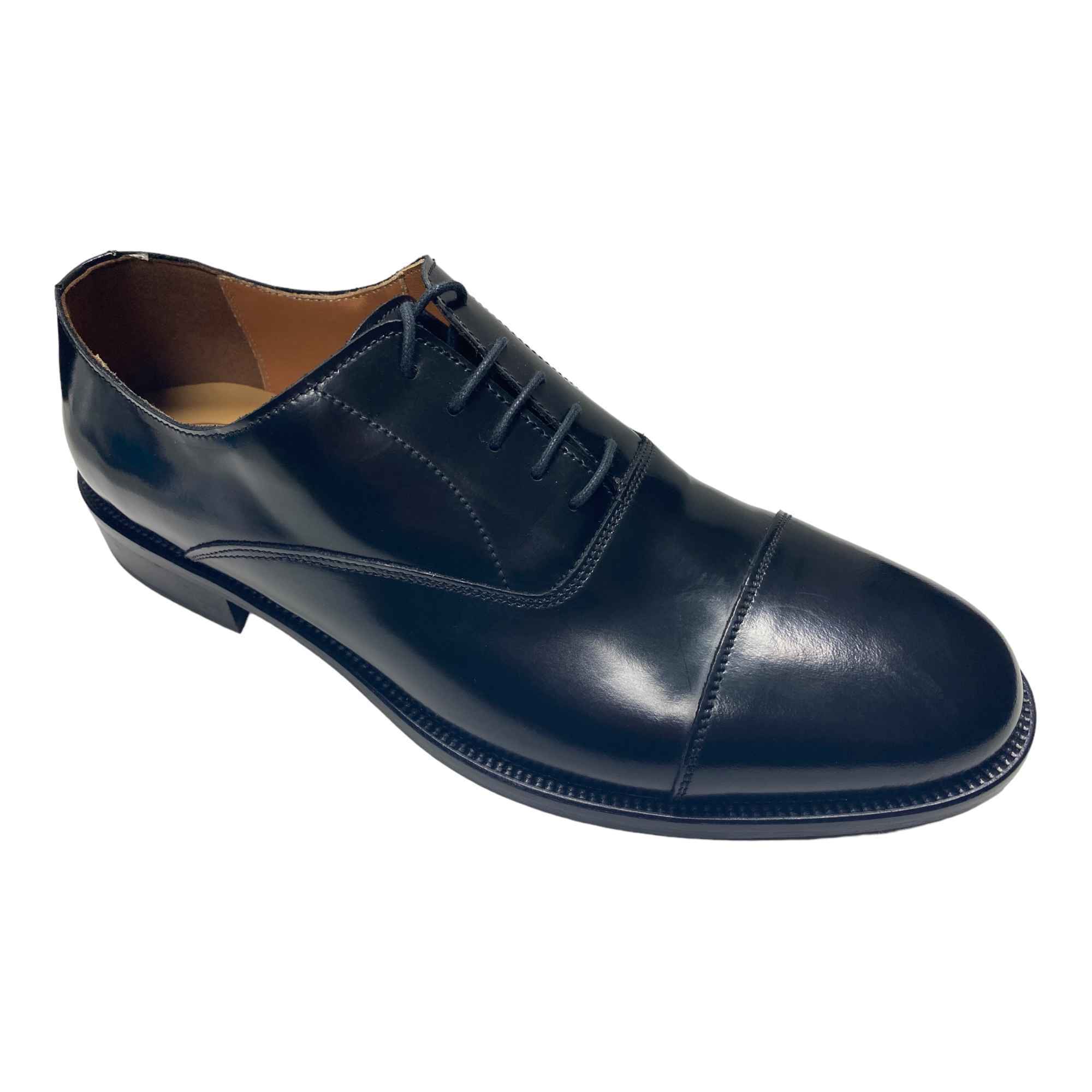 SCARPE DERBY ELEGANTE UOMO ROGALS ROGAL S PIANTA 2 PELLE NERO ORIGINALE AI