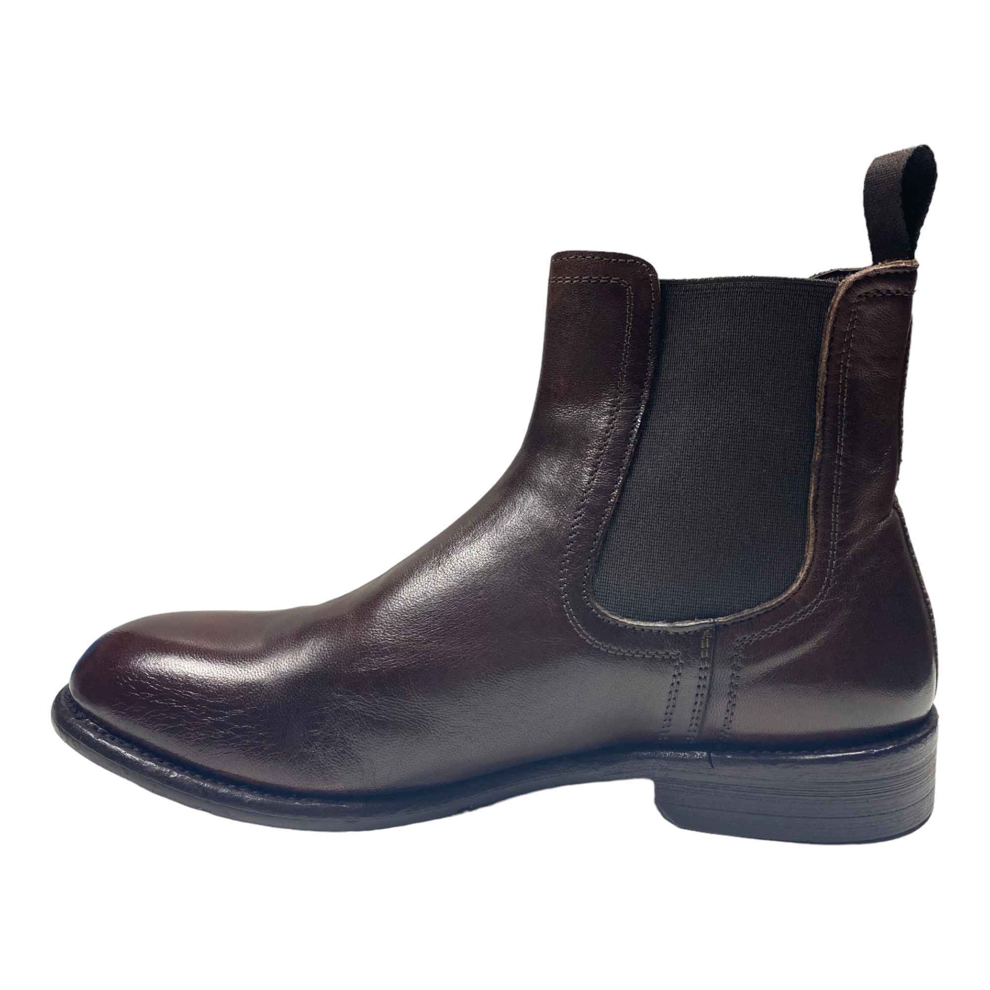 SCARPE STIVALETTI STIVALE UOMO RAFFAELE DAMELIO F206 PELLE MARRONE ORIGINAL AI