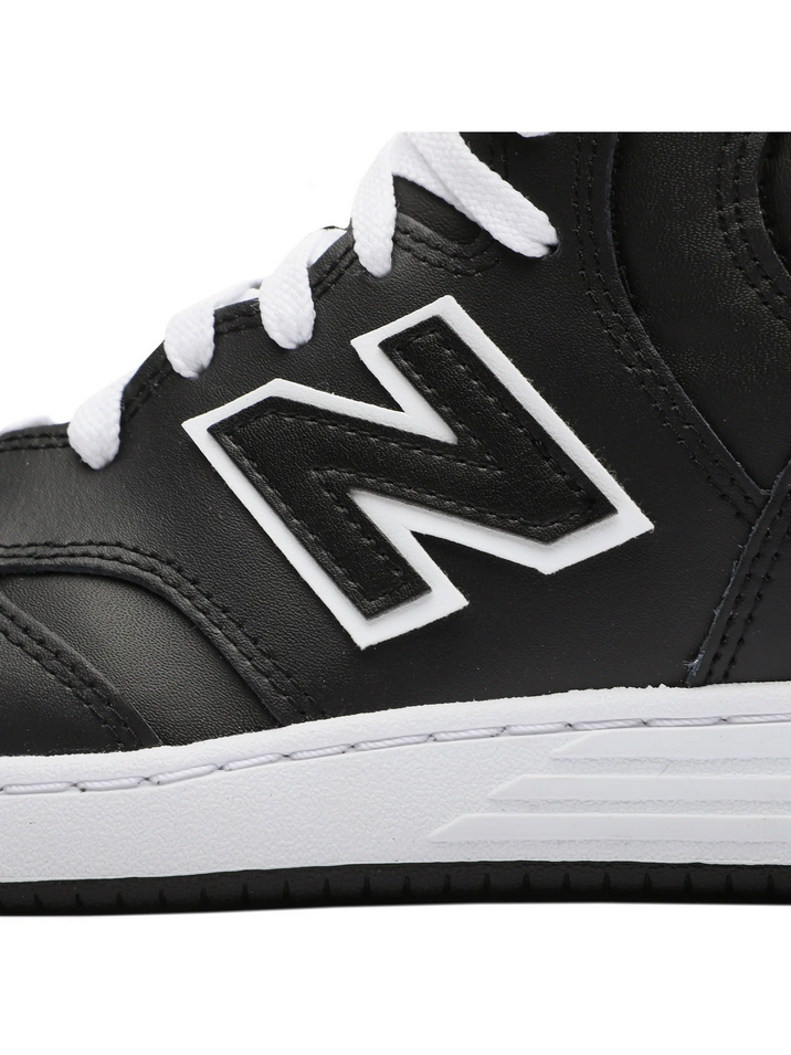 SCARPE SNEAKERS UOMO NEW BALANCE BB480COB ECO PELLE NERO ORIGINALE AI 2024