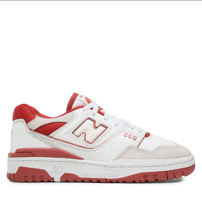 SCARPE SNEAKERS UOMO NEW BALANCE 550 BB550STF PELLE BIANCO ORIGINALE AI 2024
