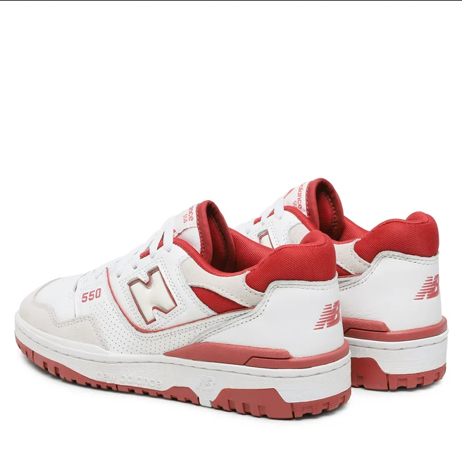 SCARPE SNEAKERS UOMO NEW BALANCE 550 BB550STF PELLE BIANCO ORIGINALE AI 2024